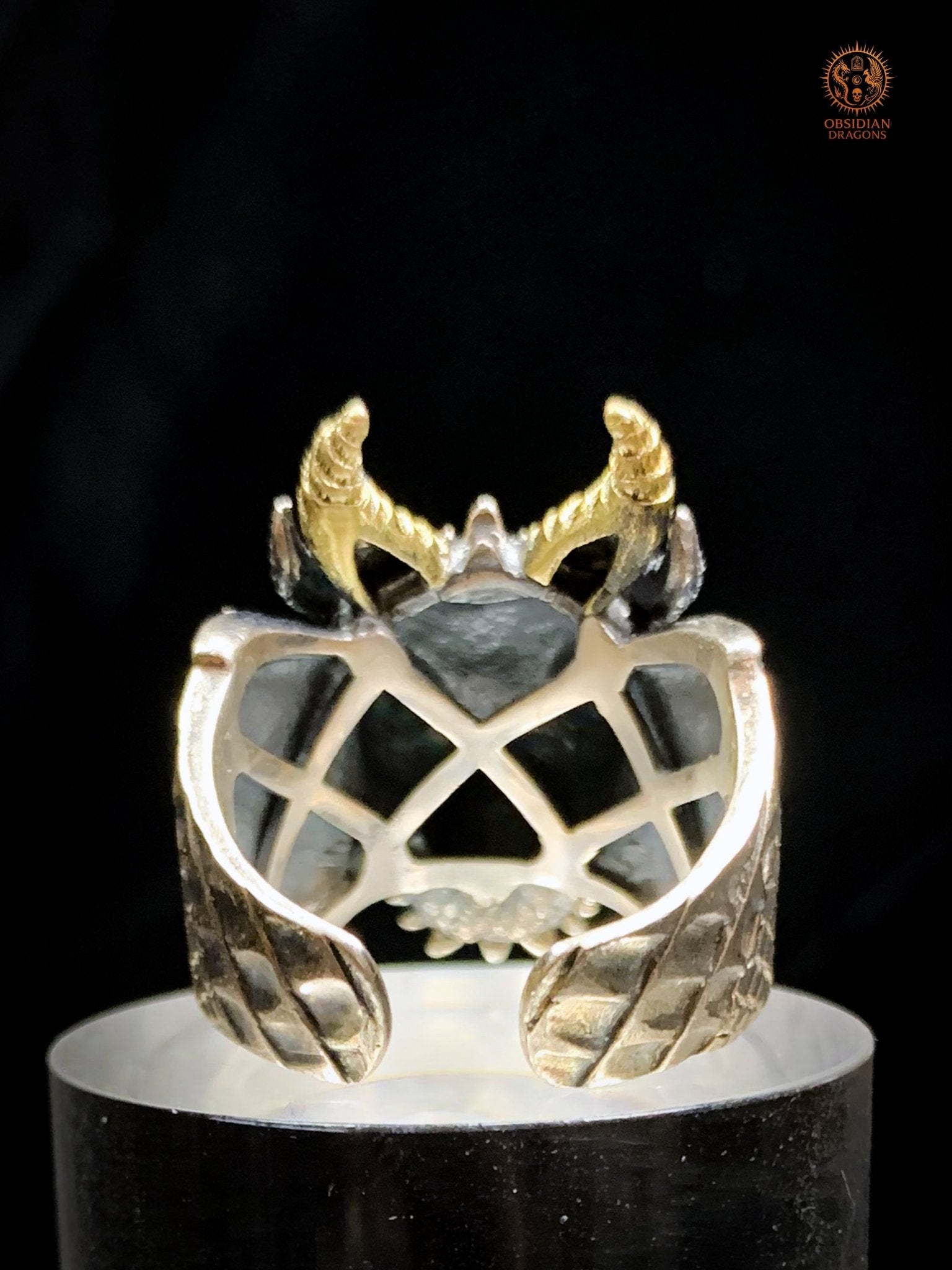 Bague Dragon - Argent 925 - Talisman Feng Shui | obsidian dragons
