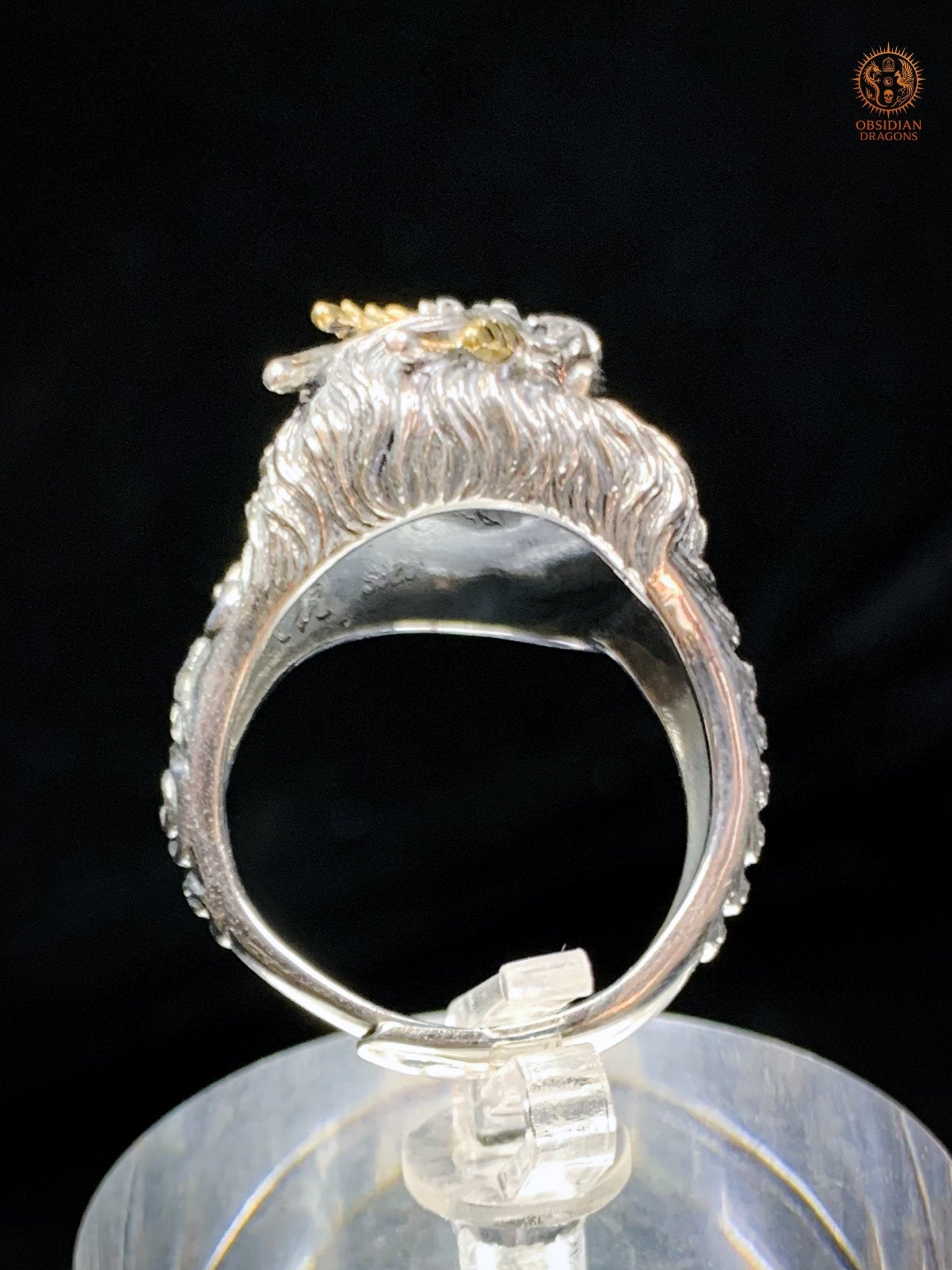 Bague Dragon - Suan' Ni - argent 925 - Protection Feng Shui | obsidian dragons