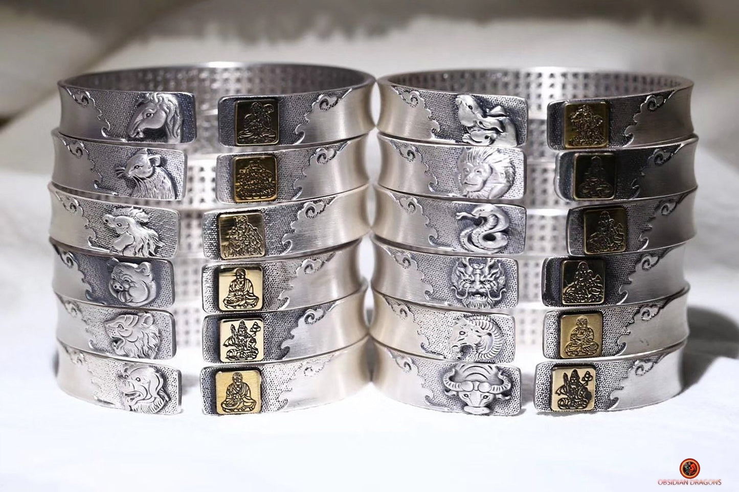 Bracelet de Protection Bouddhiste - Bouddha de Votre Signe Zodiacal | obsidian dragons