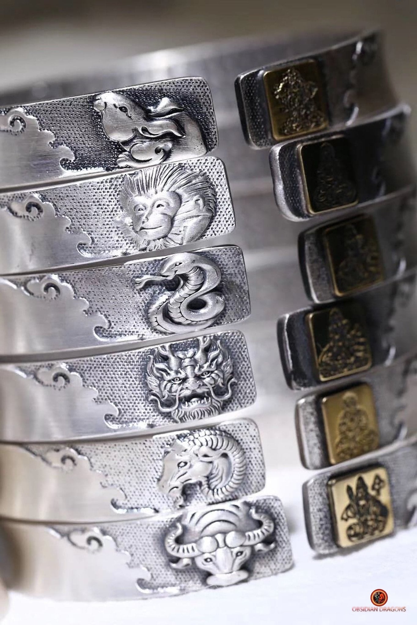 Bracelet de Protection Bouddhiste - Bouddha de Votre Signe Zodiacal - obsidian dragons