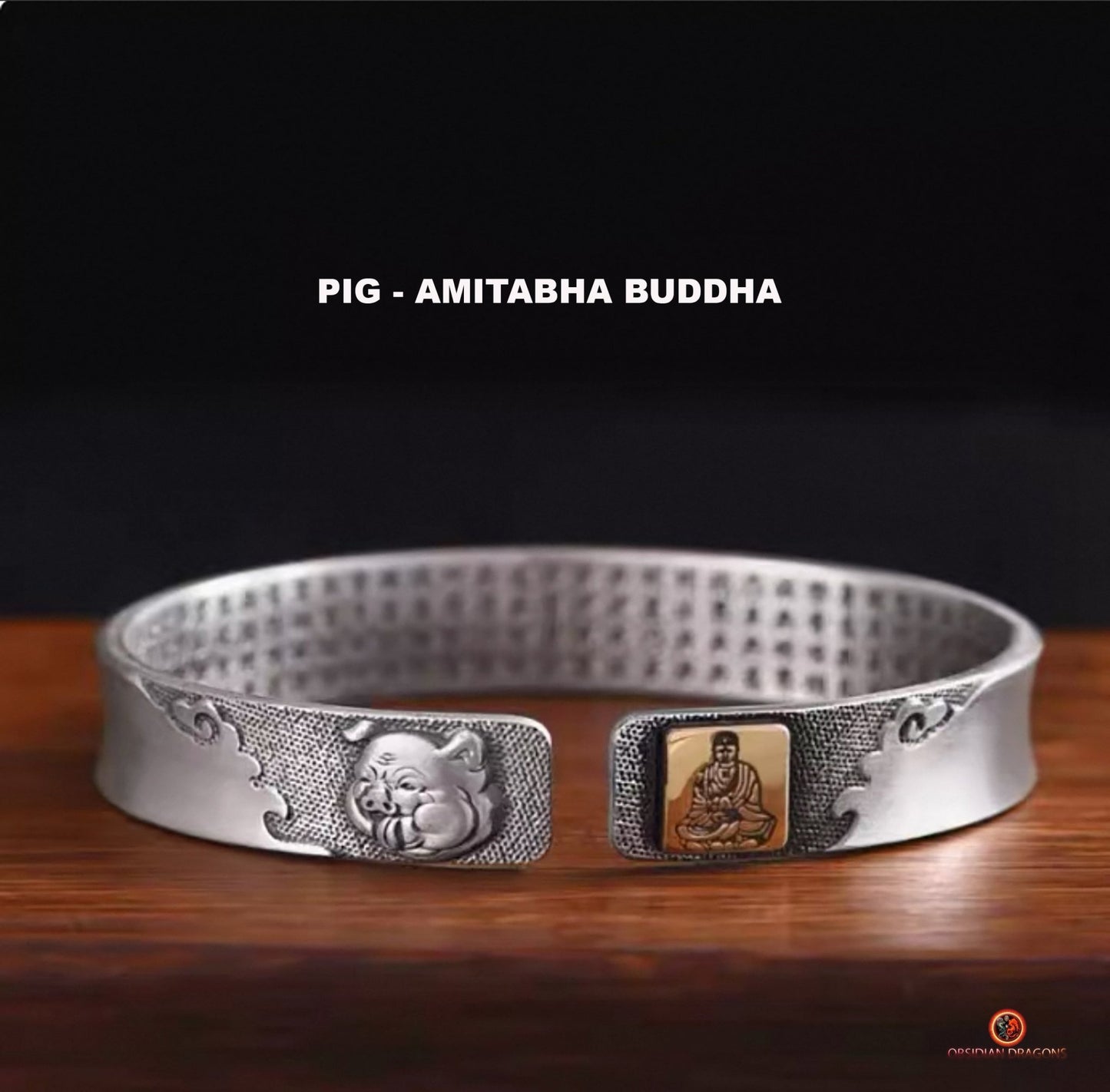 Bracelet de Protection Bouddhiste - Bouddha de Votre Signe Zodiacal - obsidian dragons