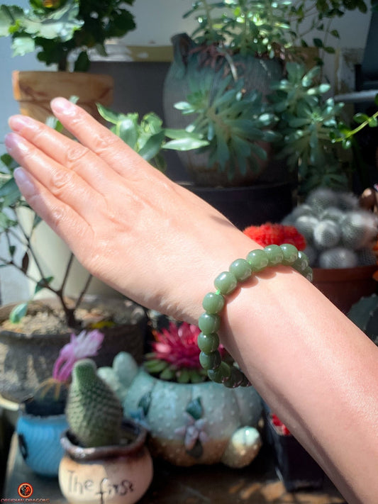 Bracelet en Jade – Néphrite du Qinghai – Naturel & Certifié | obsidian dragons