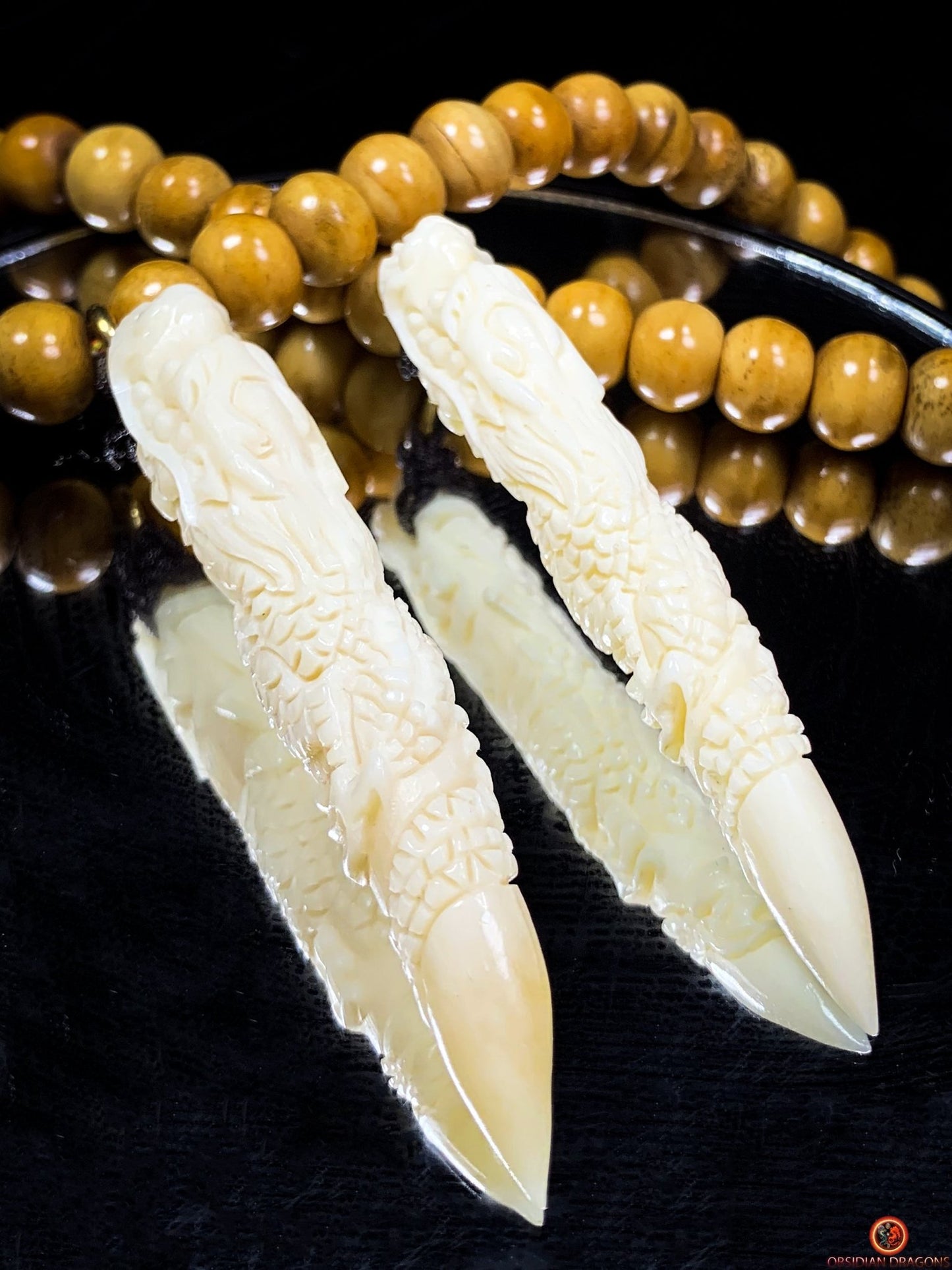 Collier Chaman - Mala Totem 108 perles – Tigre à dents de sabre