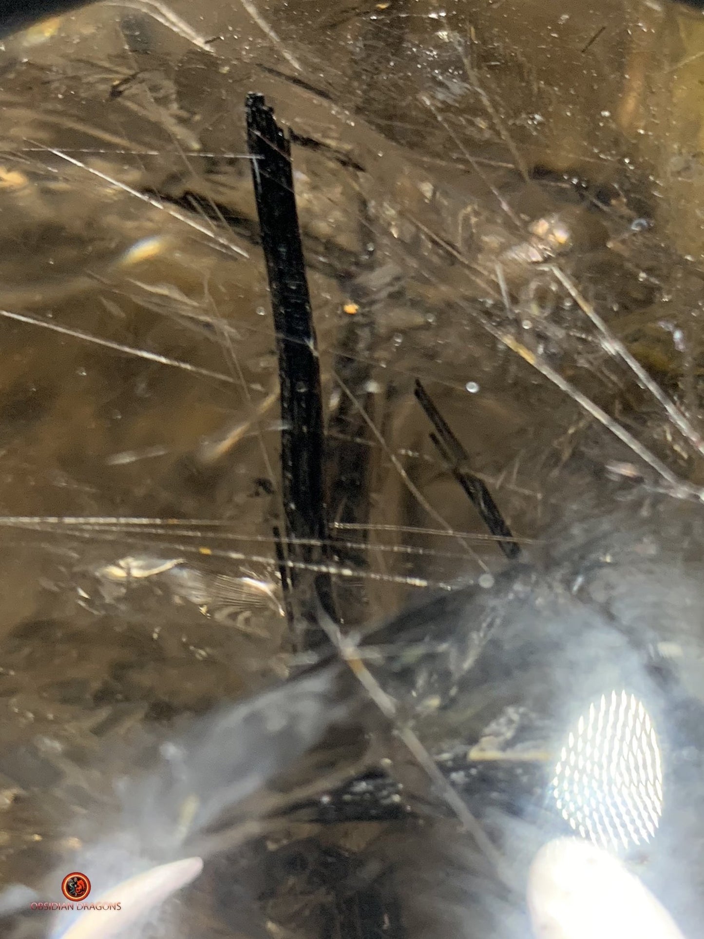 Crâne de Cristal Exceptionnel - Cristal de Roche à Inclusions | obsidian dragons