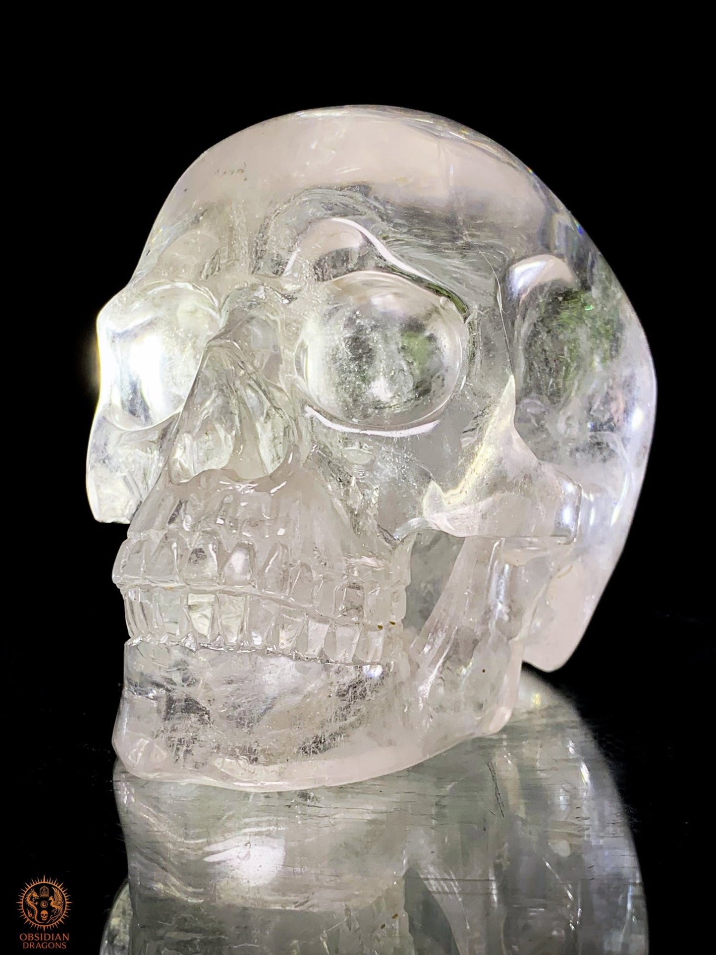 Crâne de Cristal Rare - Cristal de Roche – Pièce de Collection