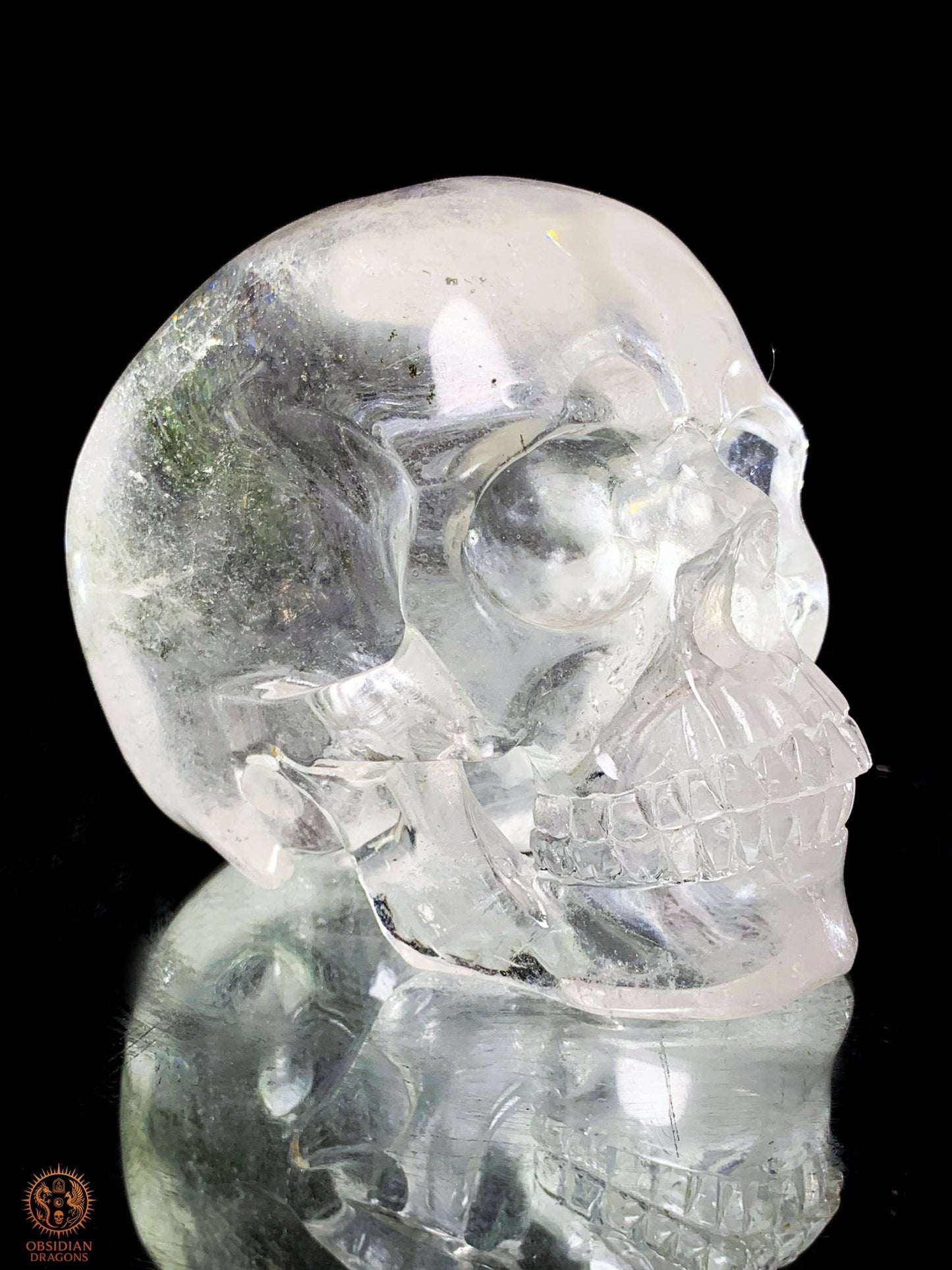 Crâne de Cristal Rare - Cristal de Roche – Pièce de Collection