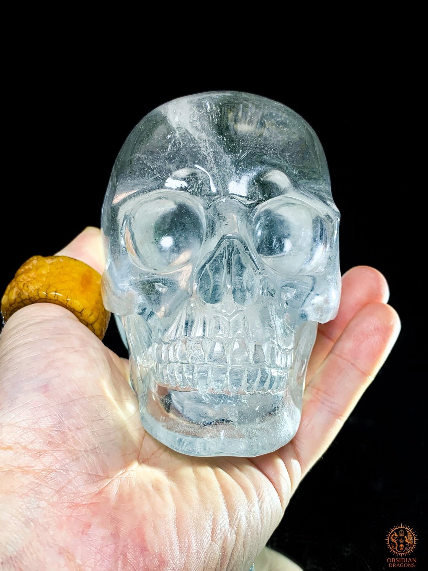 Crâne de Cristal Rare - Cristal de Roche – Pièce de Collection
