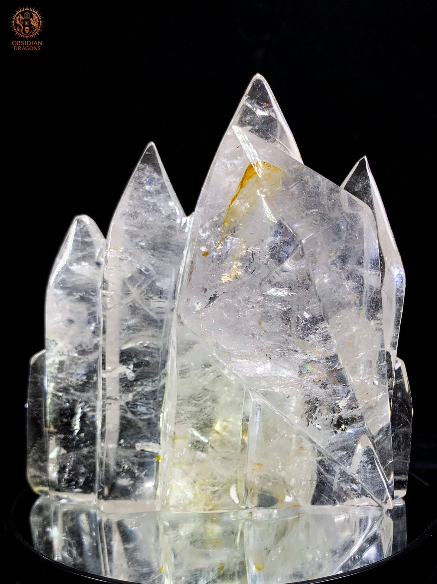 Crâne de Cristal en Cristal de Roche – Temple de Lumière | obsidian dragons