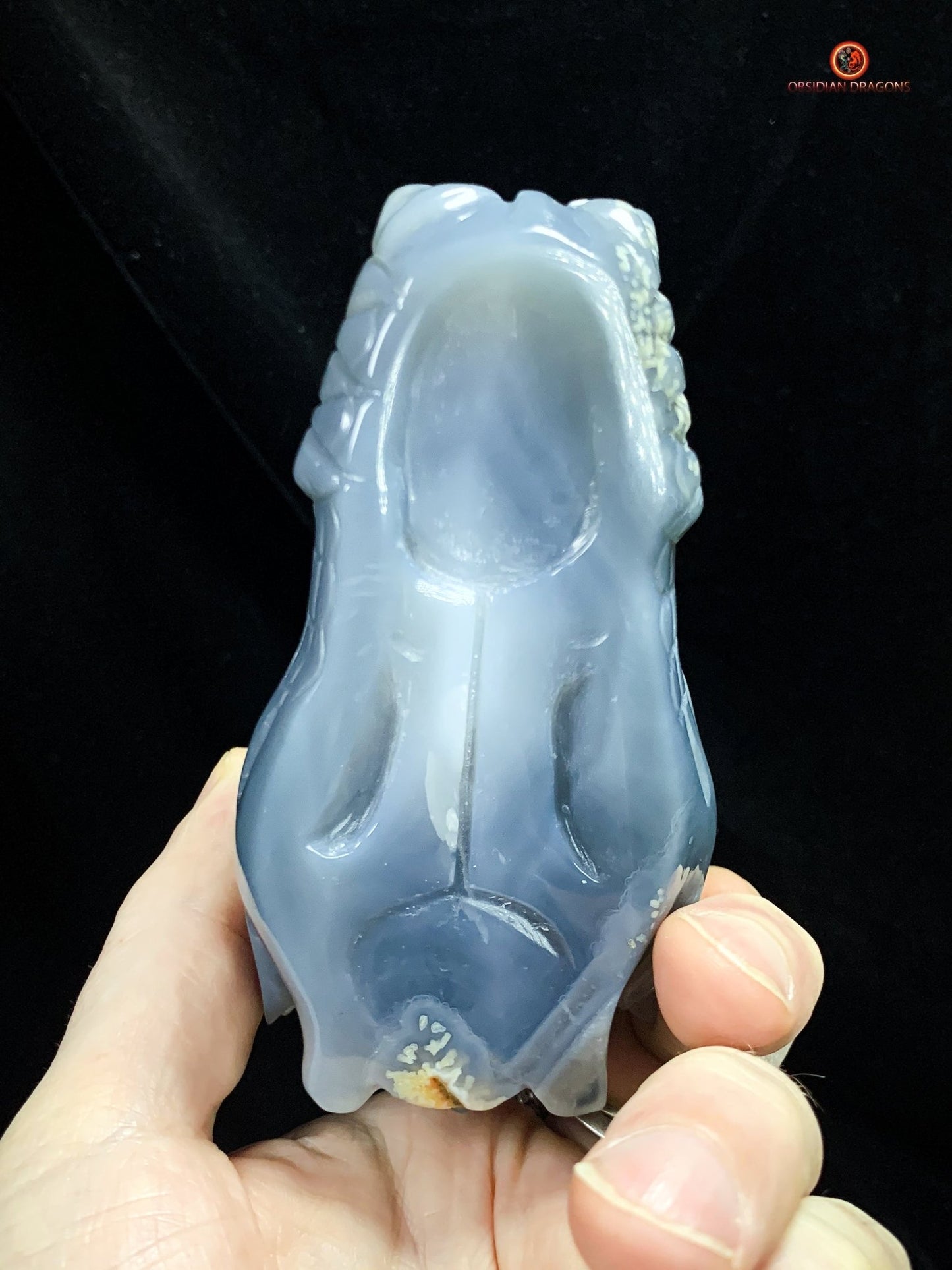 Crâne de Dragon en Géode de Quartz – Éveil et Protection | obsidian dragons