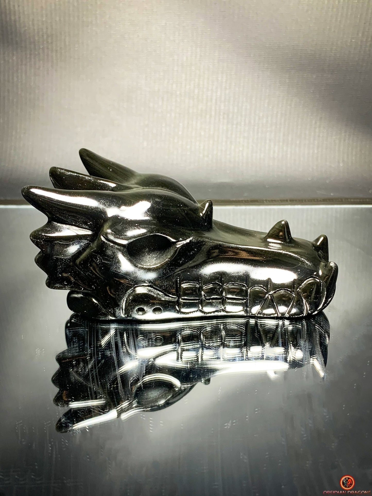 Crâne de Dragon en Obsidienne Œil céleste – Force du Dragon | obsidian dragons