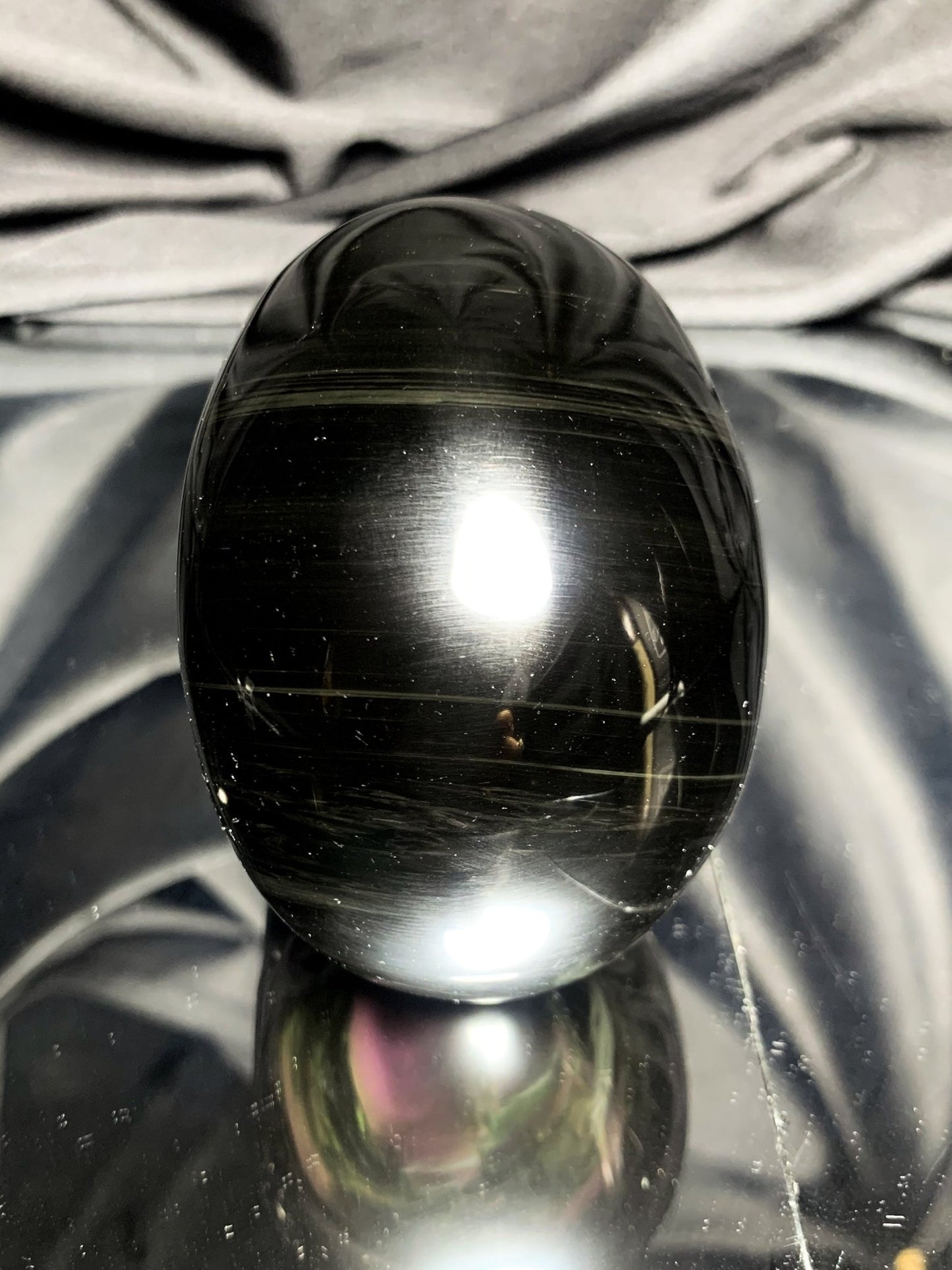 Crâne en obsidienne œil céleste- Pièce unique de collection | obsidian dragons