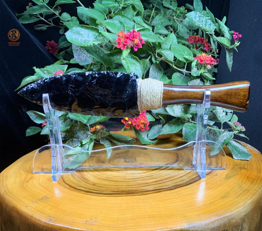 Dague en Obsidienne Noire Naturelle – Percer l’Illusion | obsidian dragons