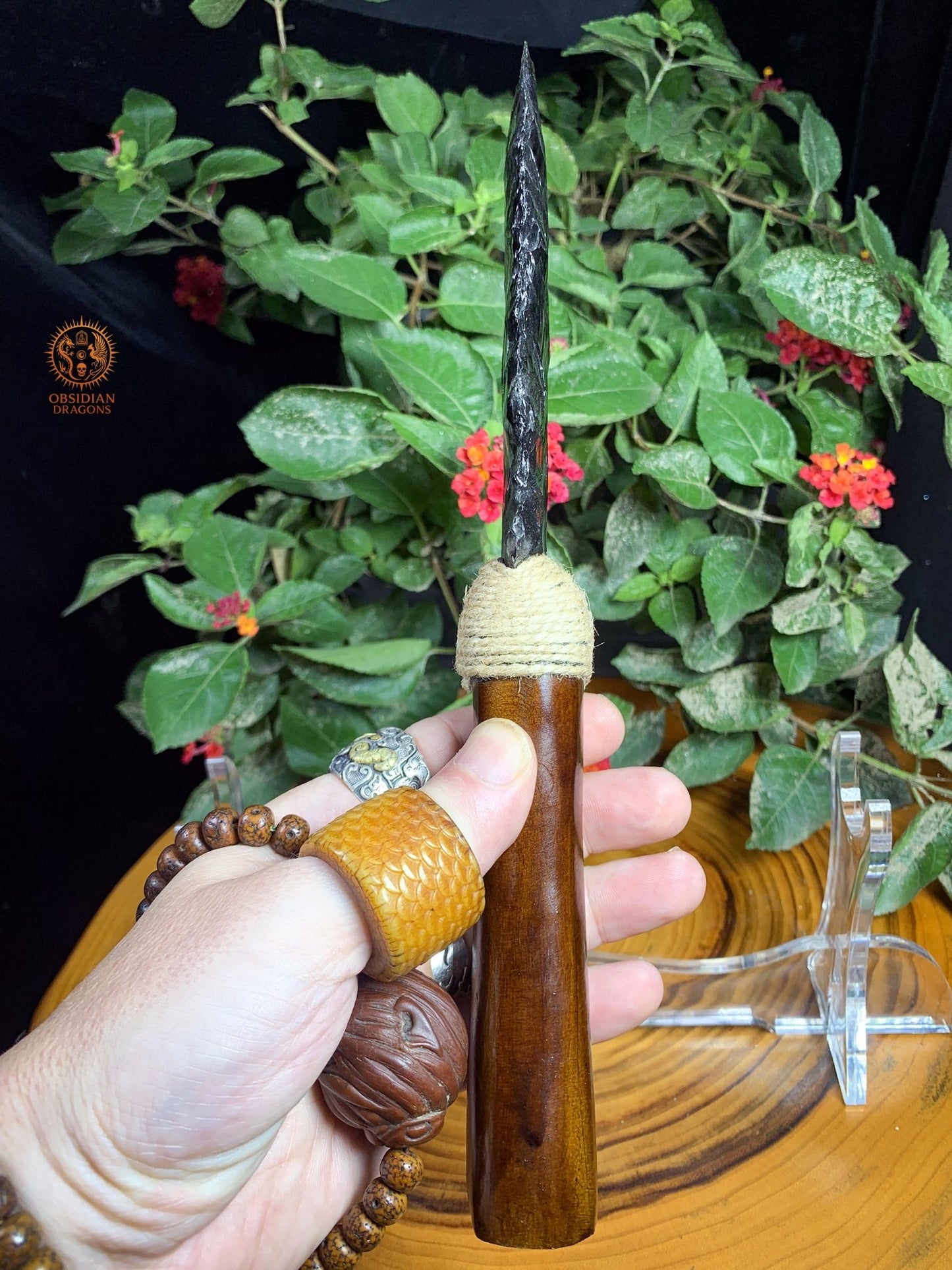 Dague en Obsidienne – Obsidienne Glace – Fendre l’Illusion | obsidian dragons