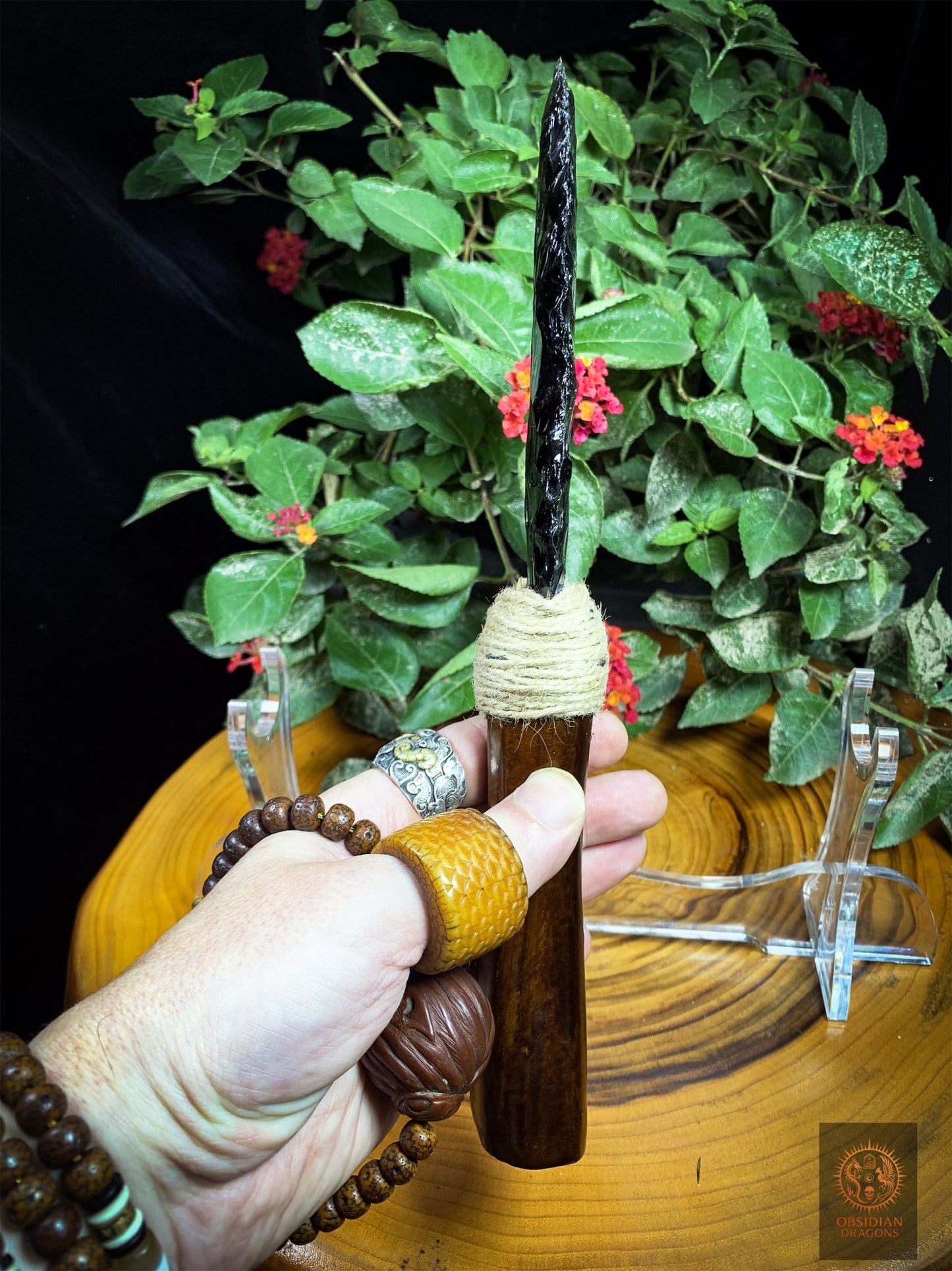 Dague en Obsidienne – Obsidienne Glace – Trancher l’Illusion | obsidian dragons