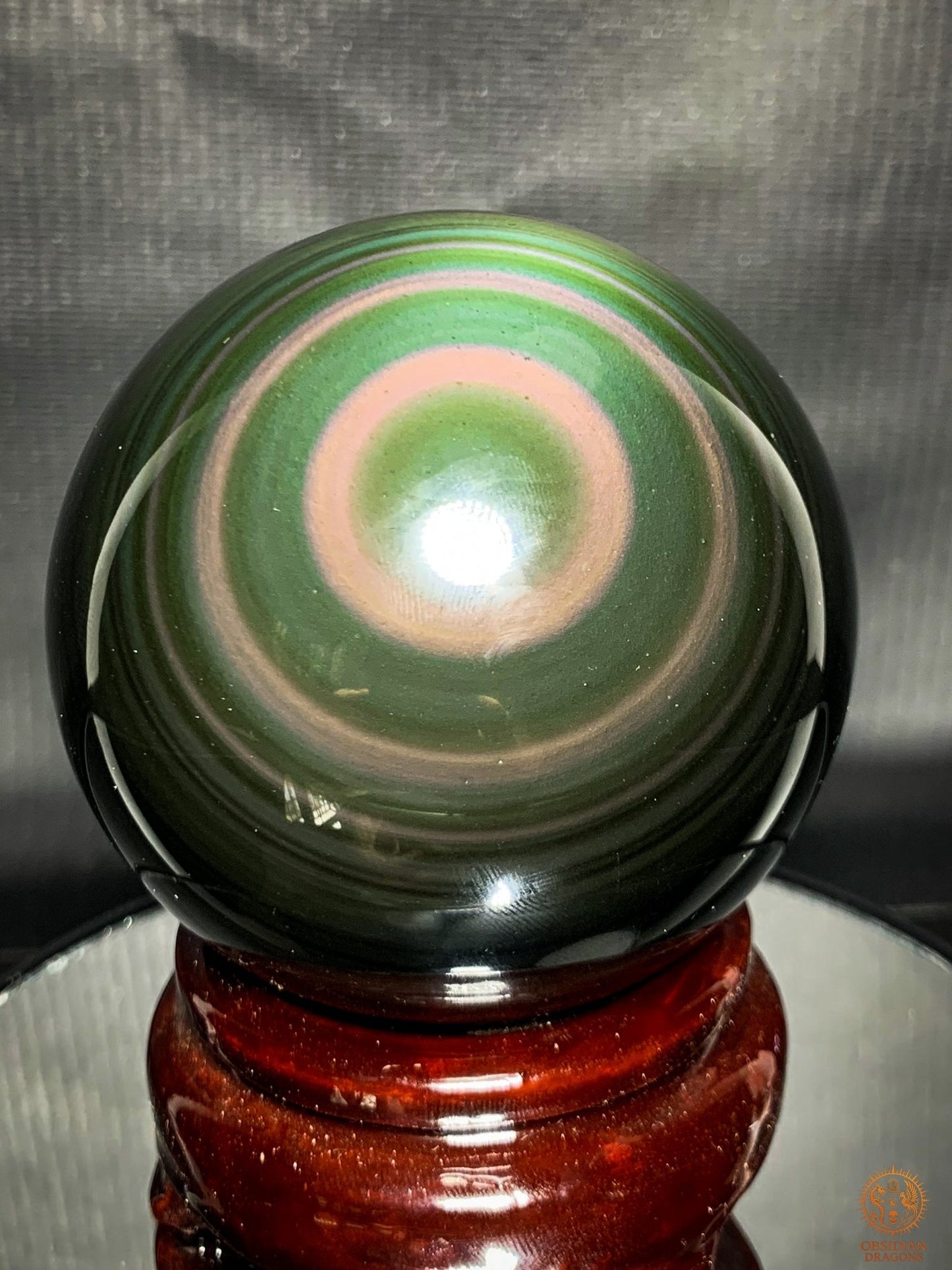 Exceptionnelle Sphère en Obsidienne Œil Céleste – Collection | obsidian dragons