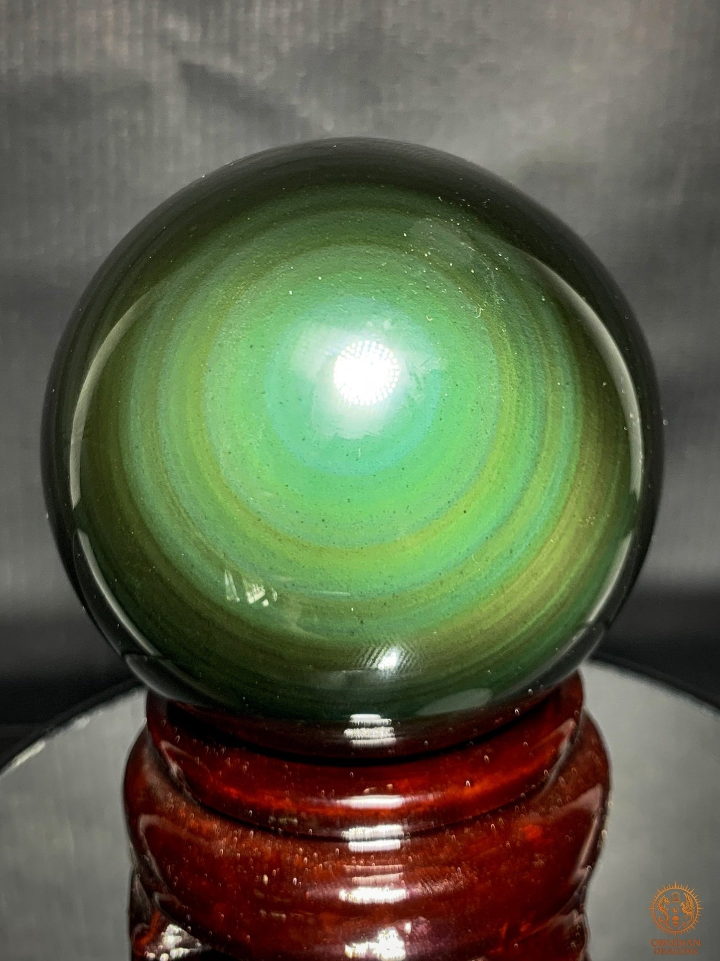 Exceptionnelle Sphère en Obsidienne Œil Céleste – Collection | obsidian dragons