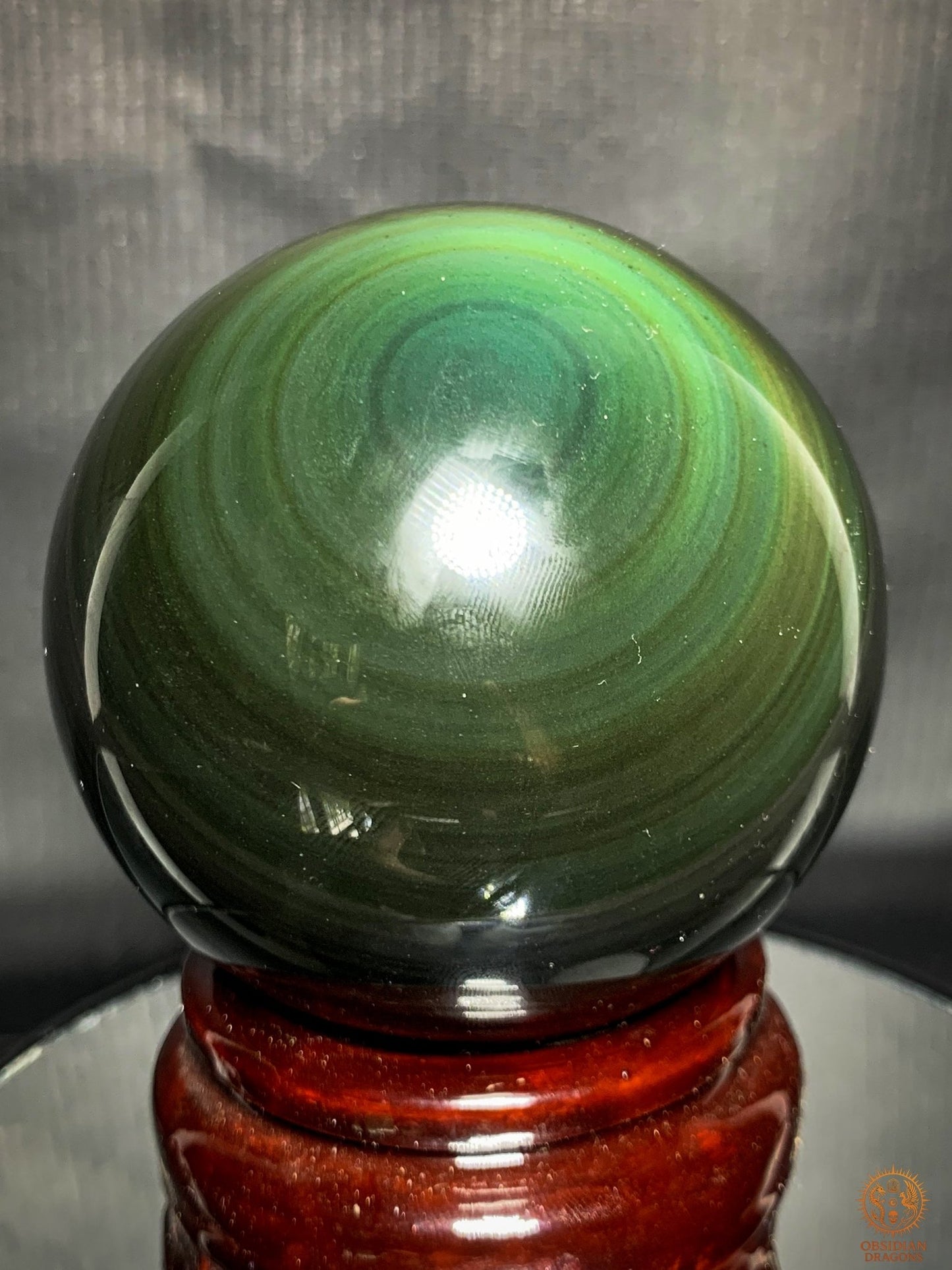 Exceptionnelle Sphère en Obsidienne Œil Céleste – Collection | obsidian dragons