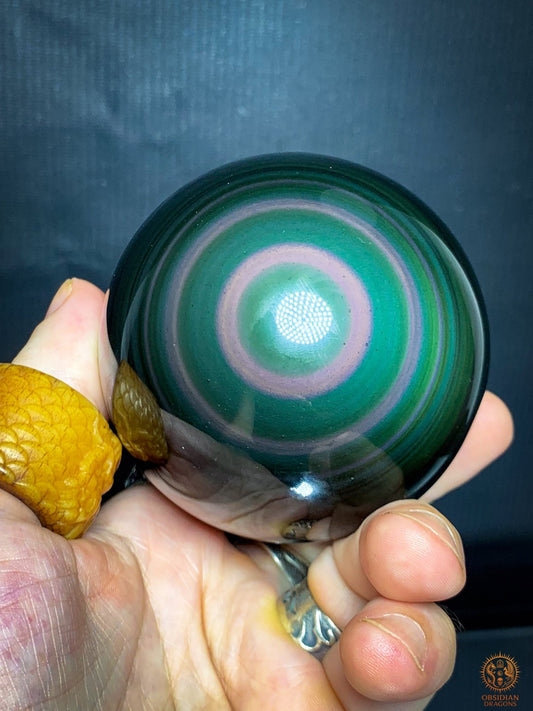 Exceptionnelle Sphère en Obsidienne Œil Céleste – Collection | obsidian dragons
