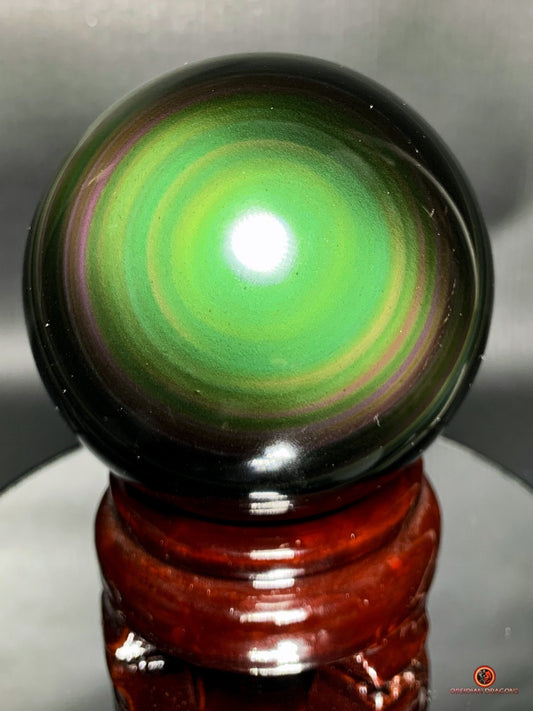 Grande Sphère en Obsidienne Œil Céleste de qualité exceptionnelle | obsidian dragons