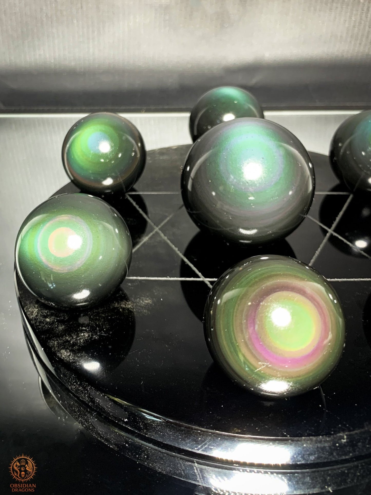 Hexagramme en Obsidienne Œil Céleste – Amplificateur Énergétique | obsidian dragons