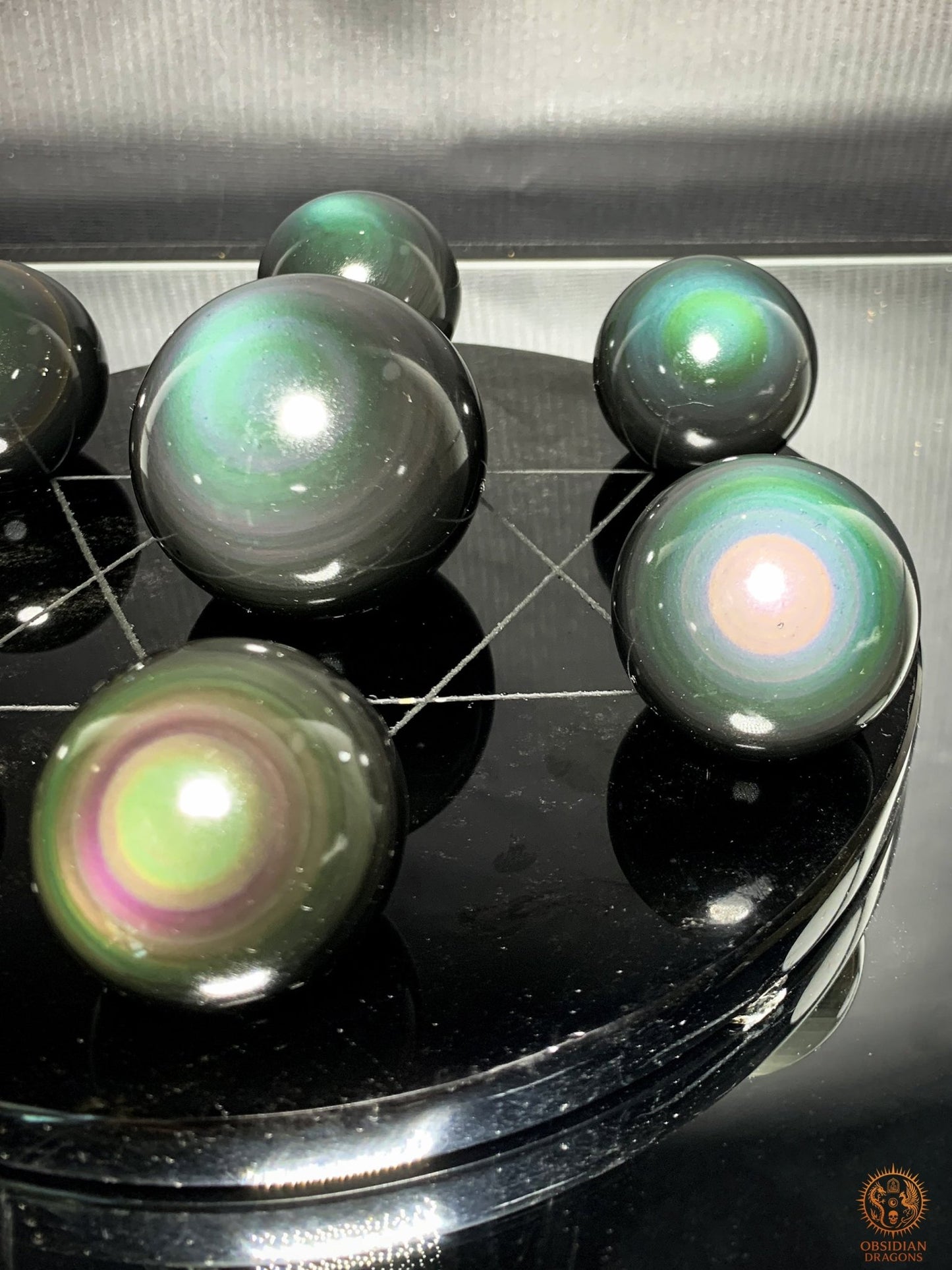 Hexagramme en Obsidienne Œil Céleste – Amplificateur Énergétique | obsidian dragons