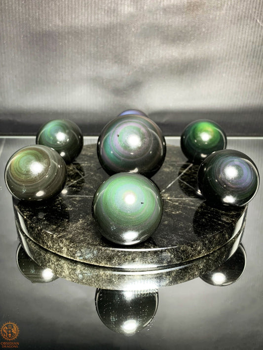 Hexagramme en Obsidienne Œil Céleste – Concentration énergétique | obsidian dragons