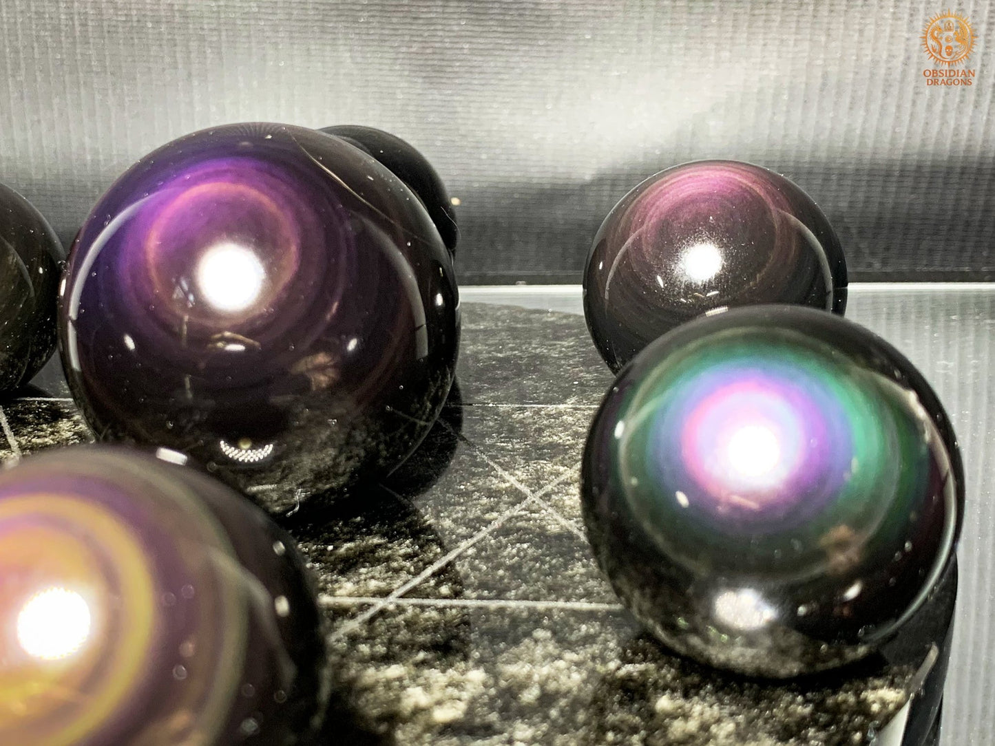 Hexagramme en Obsidienne Œil Céleste – vortex energetique | obsidian dragons