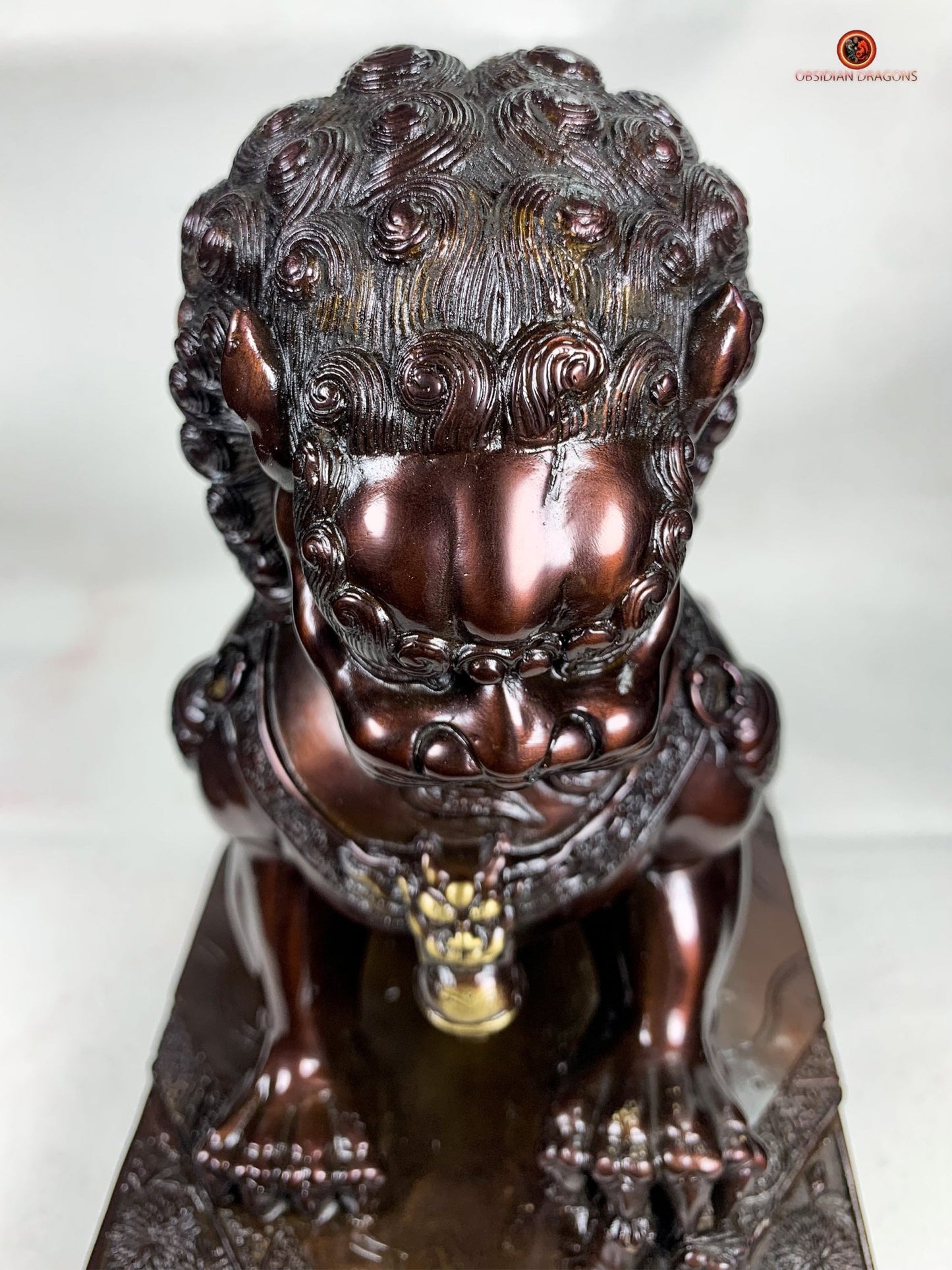 Lions Gardiens Chinois en Bronze - Rares et Exceptionnels | obsidian dragons