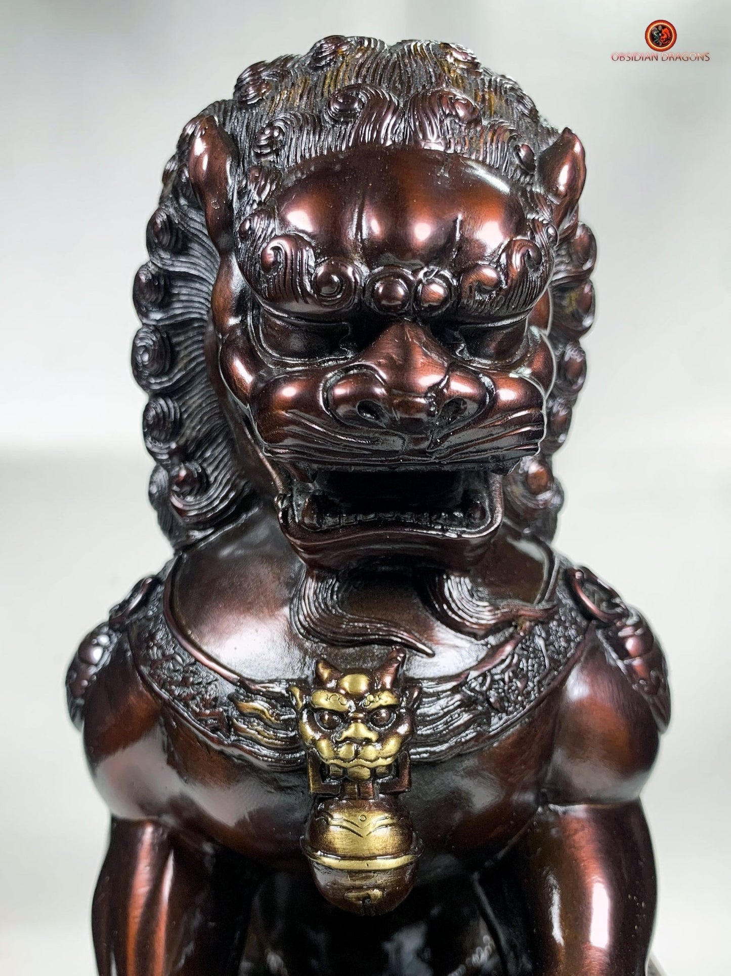 Lions Gardiens Chinois en Bronze - Rares et Exceptionnels | obsidian dragons
