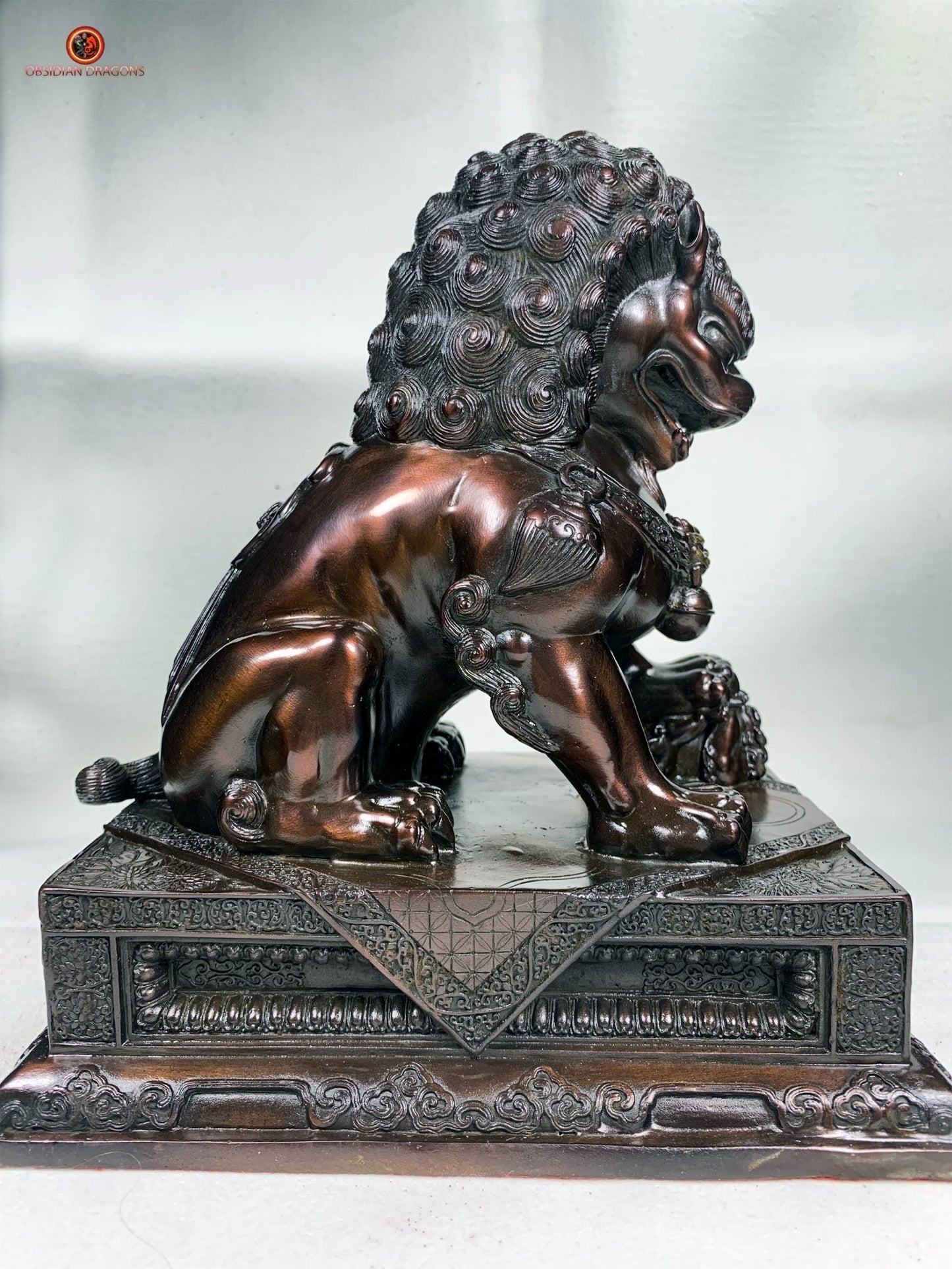 Lions Gardiens Chinois en Bronze - Rares et Exceptionnels | obsidian dragons