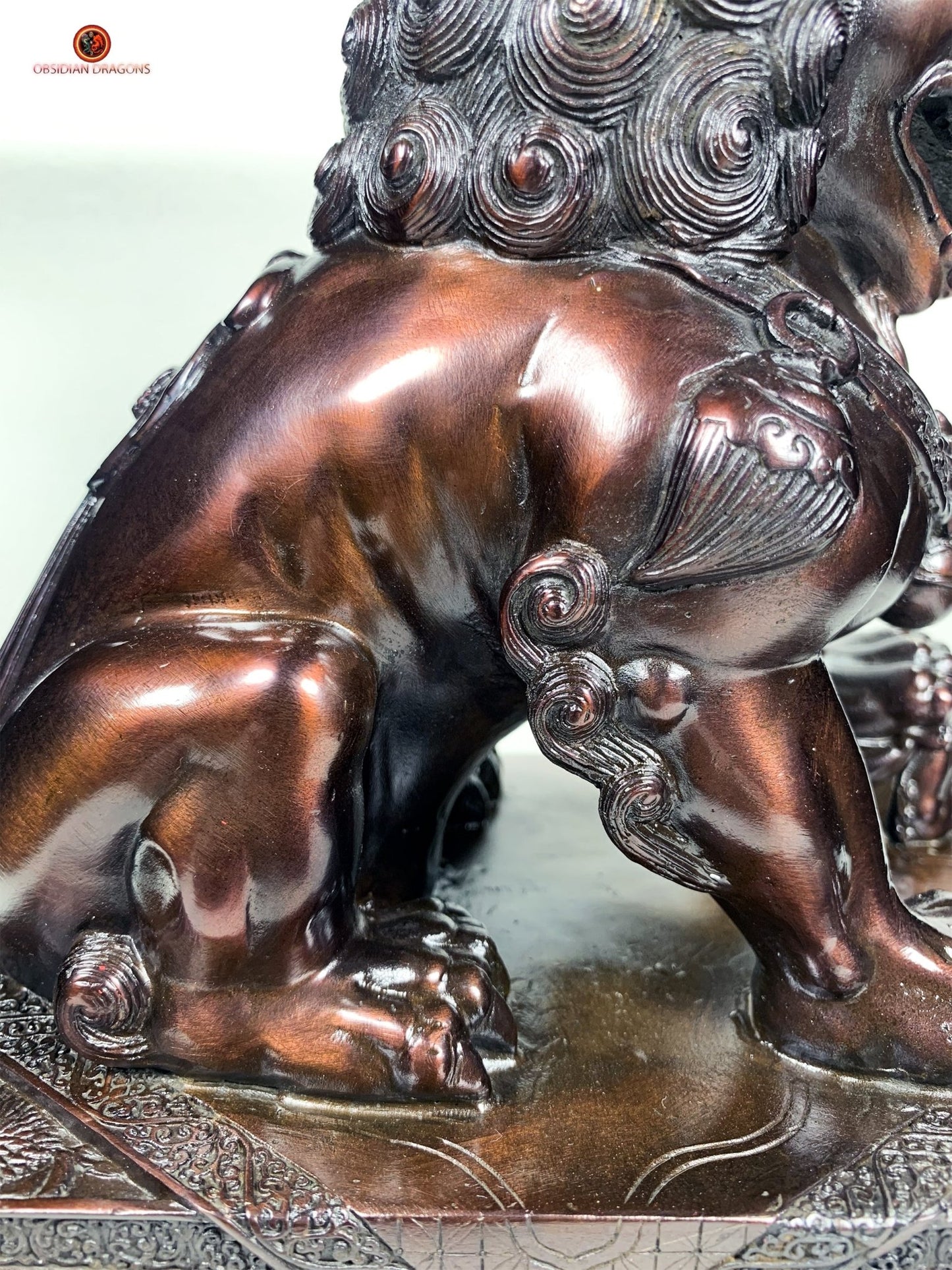 Lions Gardiens Chinois en Bronze - Rares et Exceptionnels | obsidian dragons