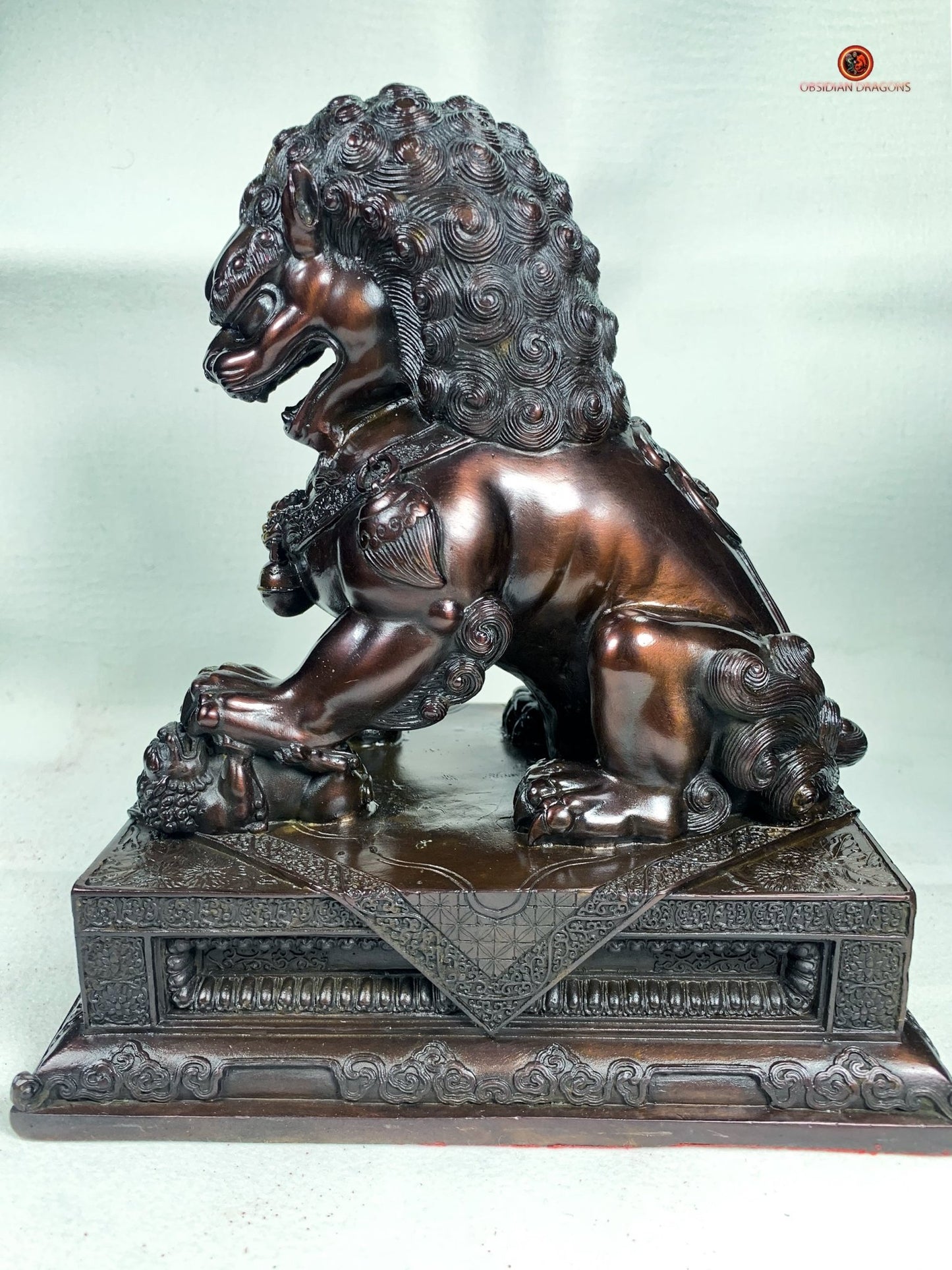 Lions Gardiens Chinois en Bronze - Rares et Exceptionnels | obsidian dragons