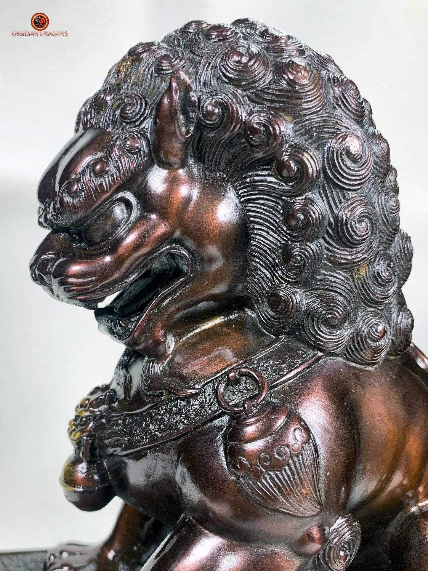 Lions Gardiens Chinois en Bronze - Rares et Exceptionnels | obsidian dragons
