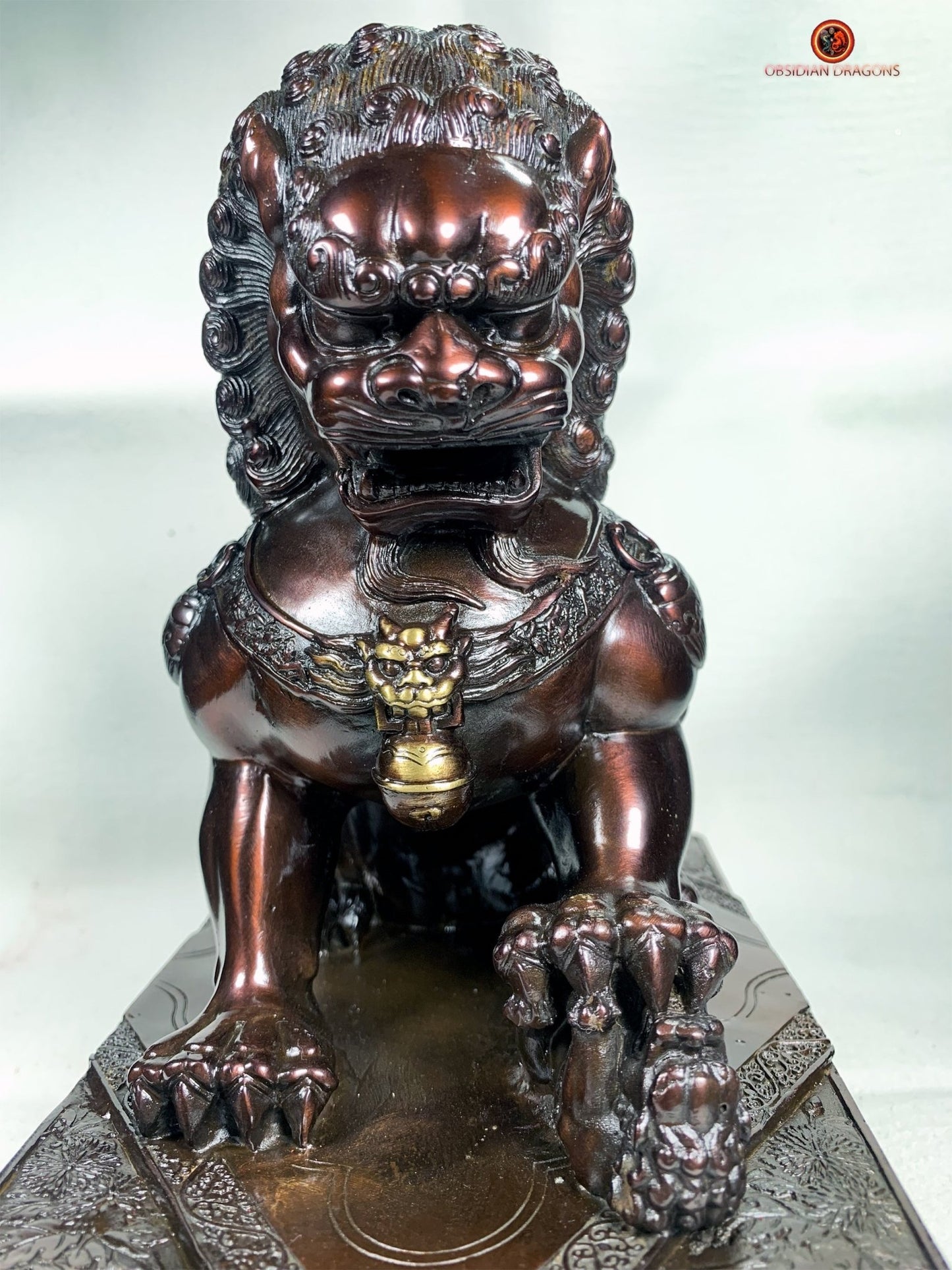 Lions Gardiens Chinois en Bronze - Rares et Exceptionnels | obsidian dragons