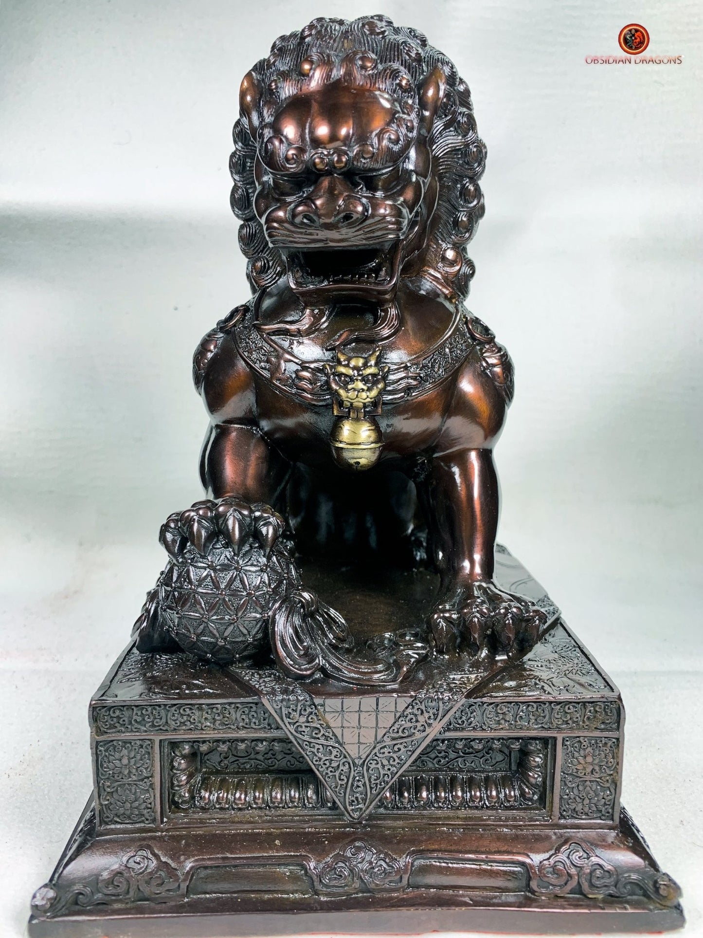 Lions Gardiens Chinois en Bronze - Rares et Exceptionnels | obsidian dragons