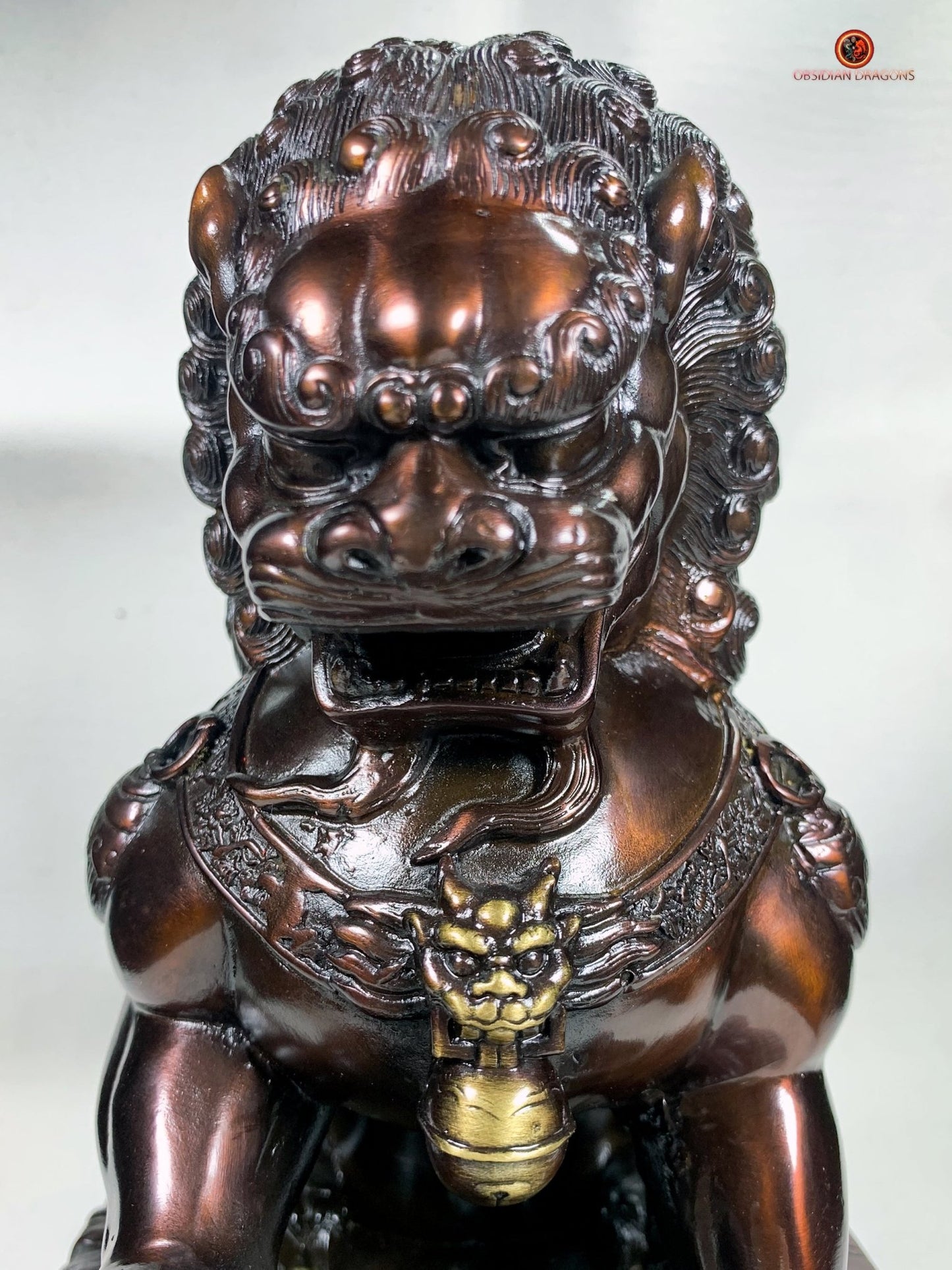 Lions Gardiens Chinois en Bronze - Rares et Exceptionnels | obsidian dragons