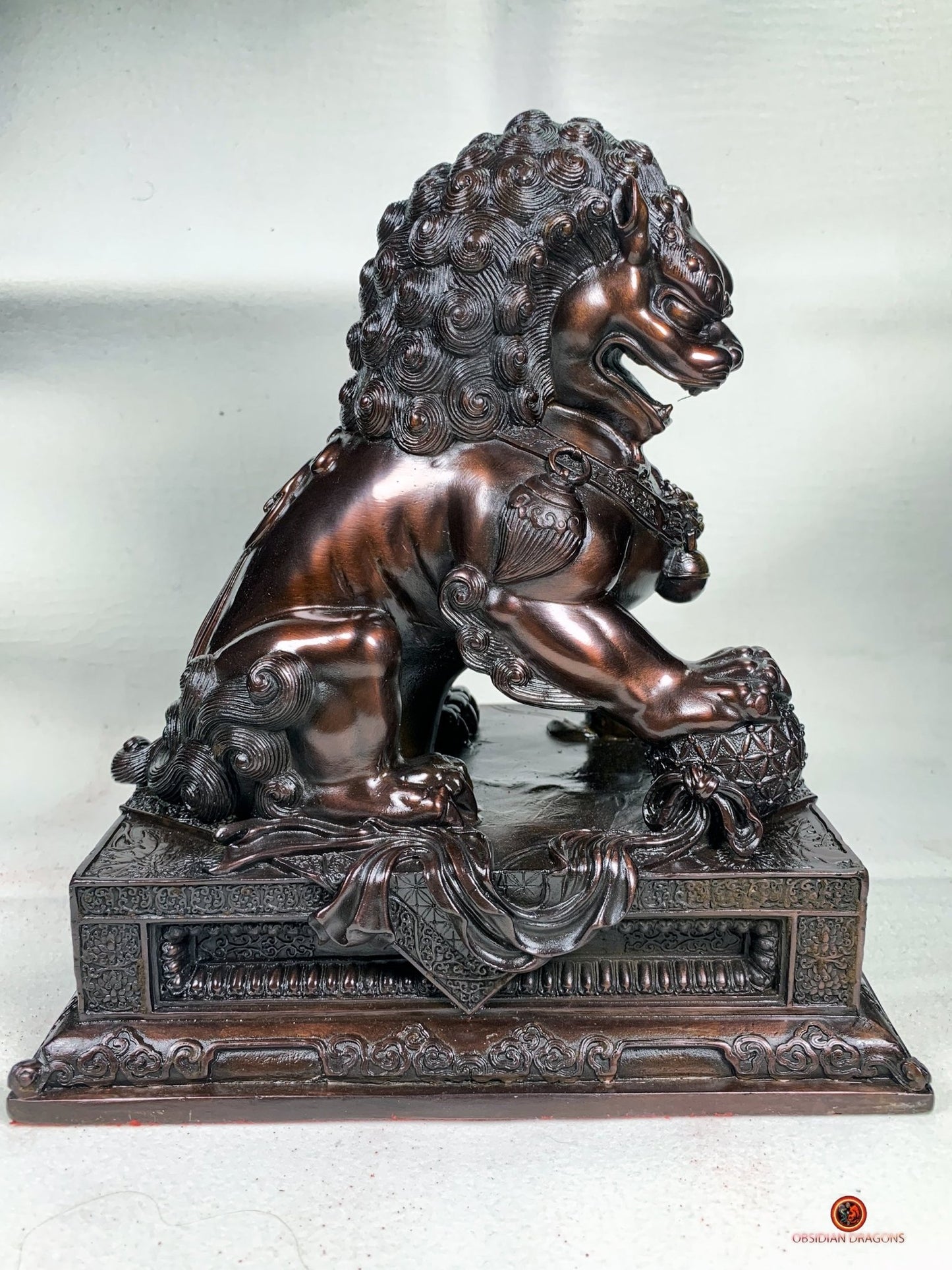 Lions Gardiens Chinois en Bronze - Rares et Exceptionnels | obsidian dragons