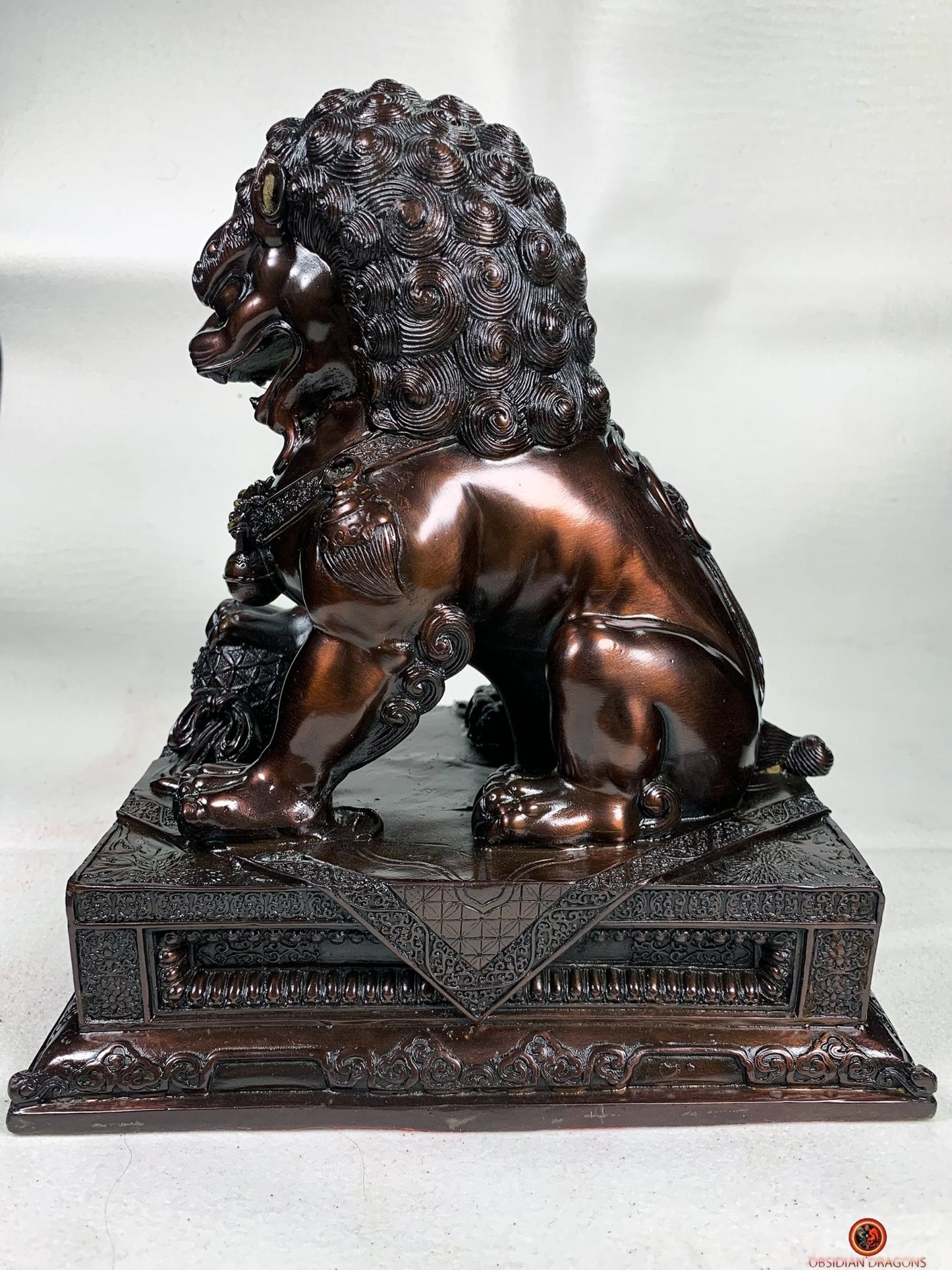 Lions Gardiens Chinois en Bronze - Rares et Exceptionnels | obsidian dragons