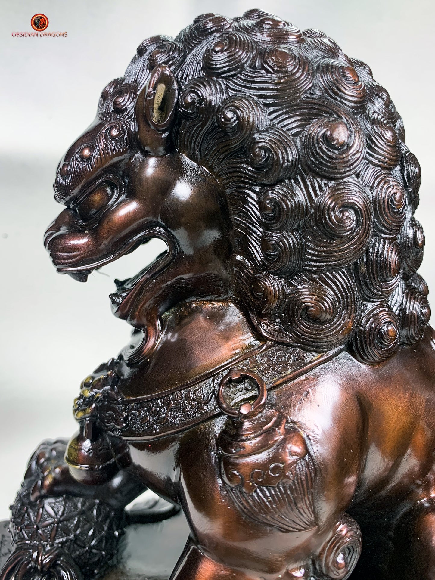 Lions Gardiens Chinois en Bronze - Rares et Exceptionnels | obsidian dragons