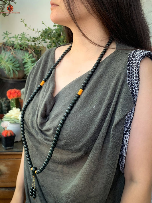 Mala en Jade Hetian – 108 Perles - Chapelet Bouddhiste Zen | obsidian dragons