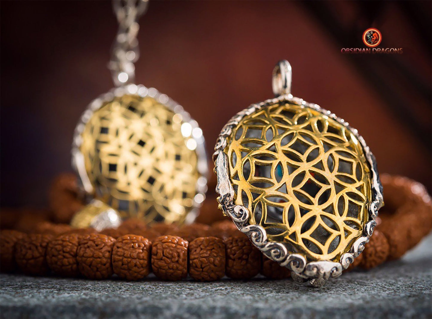 Pendentif Ganesh en Argent - Éveil Spirituel et Protection | obsidian dragons