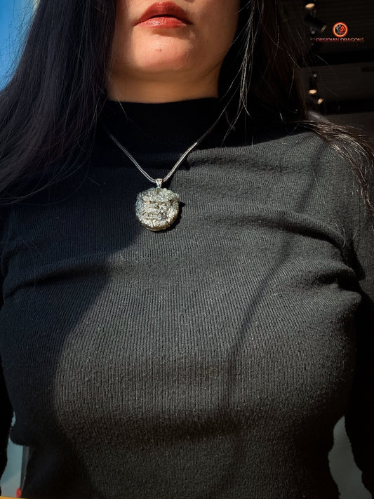 Pendentif Pixiu en Labradorite et Argent - Chance et Protection | obsidian dragons