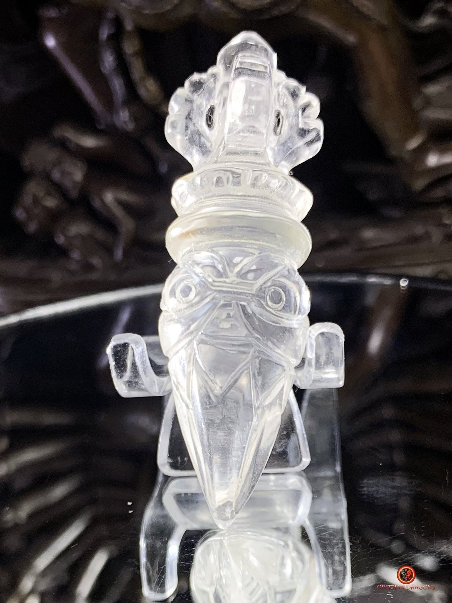Phurba en Cristal de Roche Himalayen - Excellente limpidité | obsidian dragons