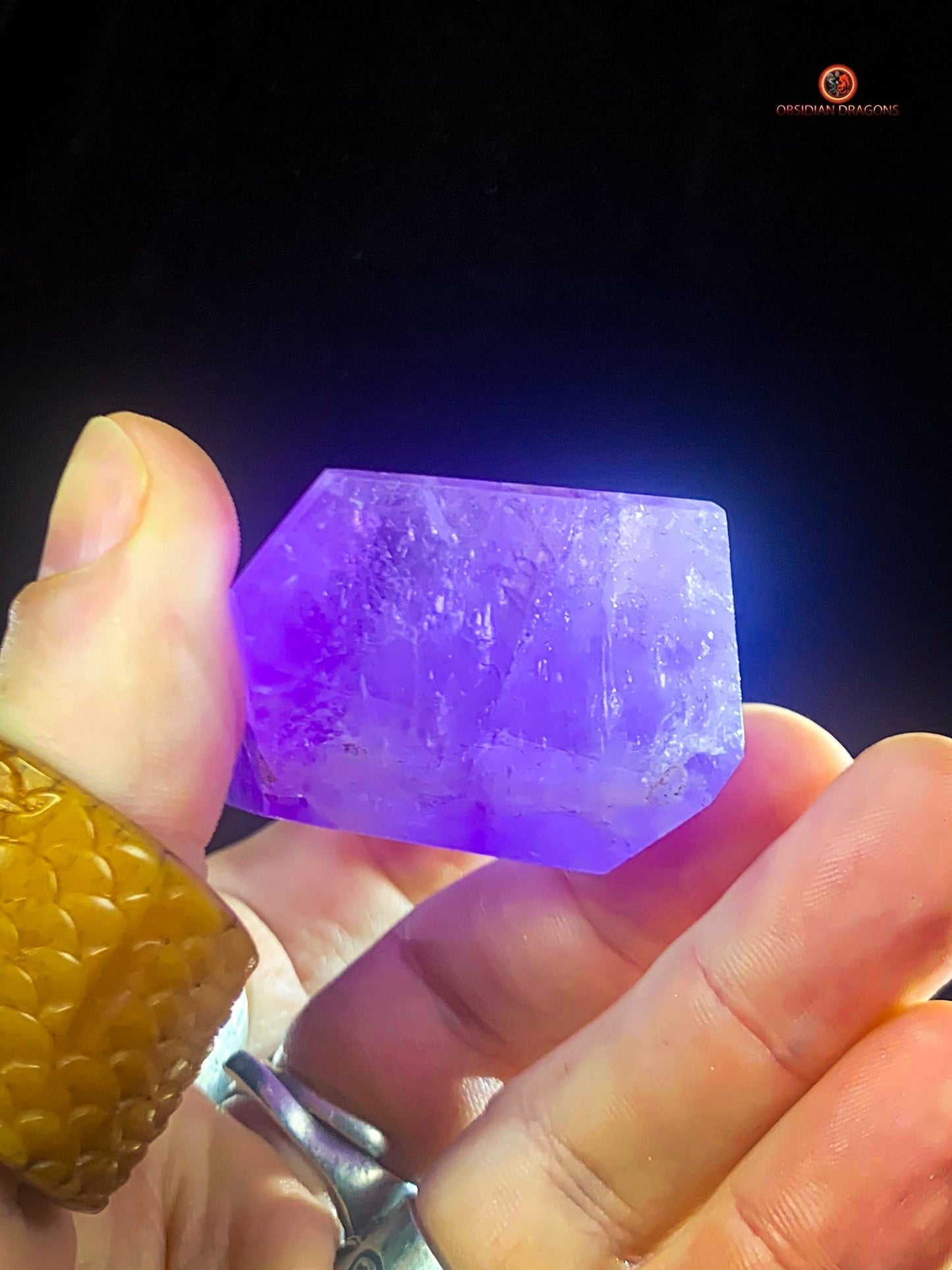 Pointe d’Améthyste Naturelle – Améthyste du Brésil - 9,5cm de haut | obsidian dragons