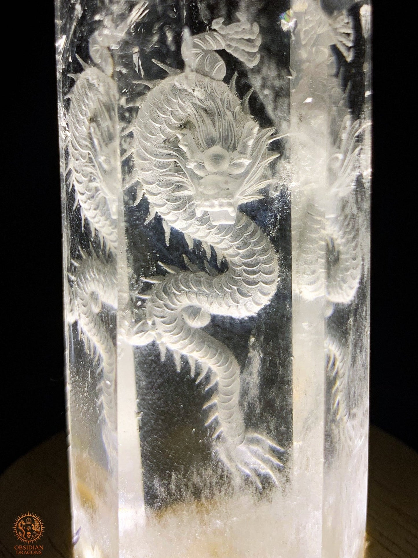 Pointe de Cristal de Roche Dragon – Glyptique – Intaille | obsidian dragons