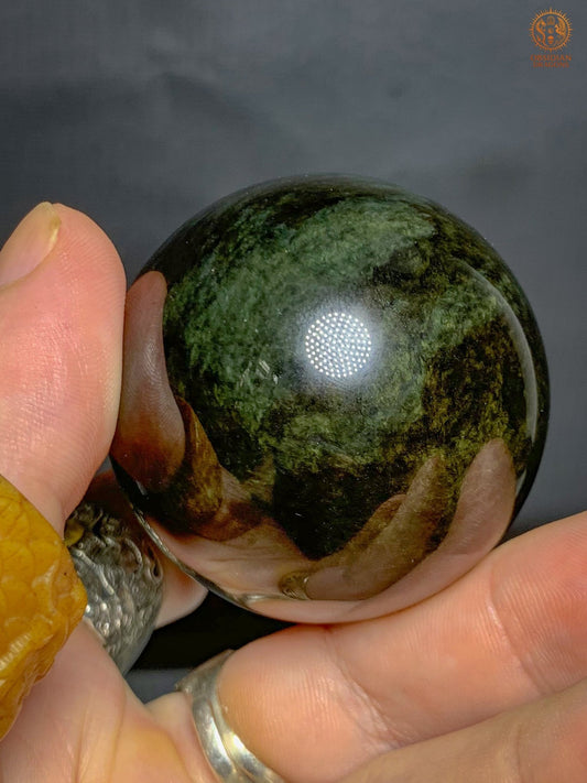 Sphère en Obsidienne Mentohuichol Naturelle–5,10 cm–0,165 kg | obsidian dragons
