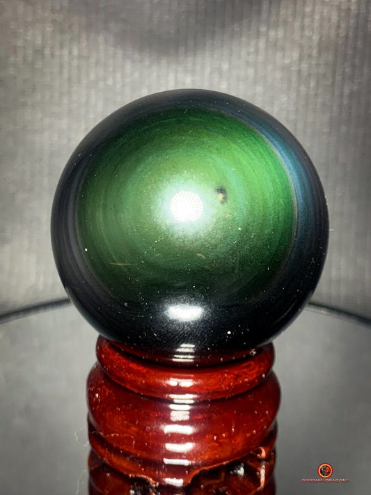 Sphère en Obsidienne Œil Céleste - Diamètre 5.45cm - 0.202kg | obsidian dragons