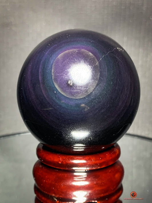 Sphère en Obsidienne Œil Céleste - Diamètre 51mm - 0,162kg | obsidian dragons