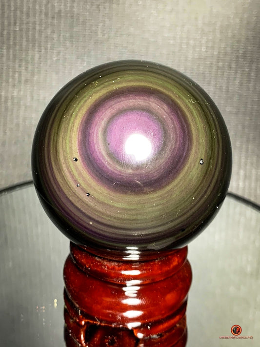 Sphère en Obsidienne Œil Céleste - Diamètre 6cm - 0 259kg | obsidian dragons
