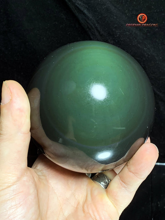 Sphère en Obsidienne oeil Céleste- Diamètre 10 cm- 1,168 kg | obsidian dragons